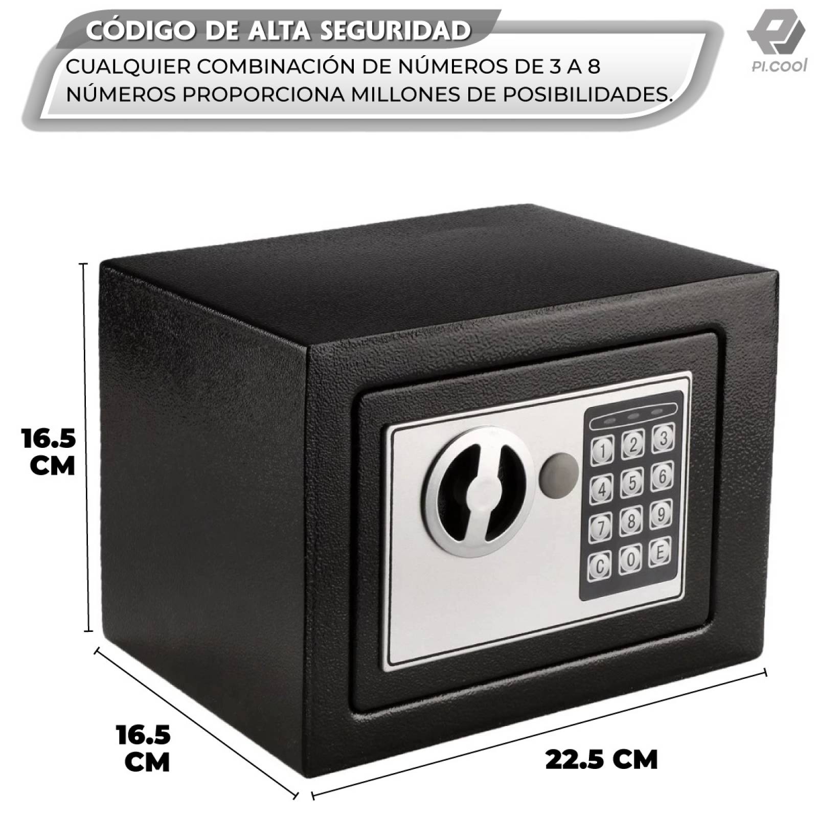 Caja Fuerte De Seguridad Electrónica Codigo Digital Y Llave