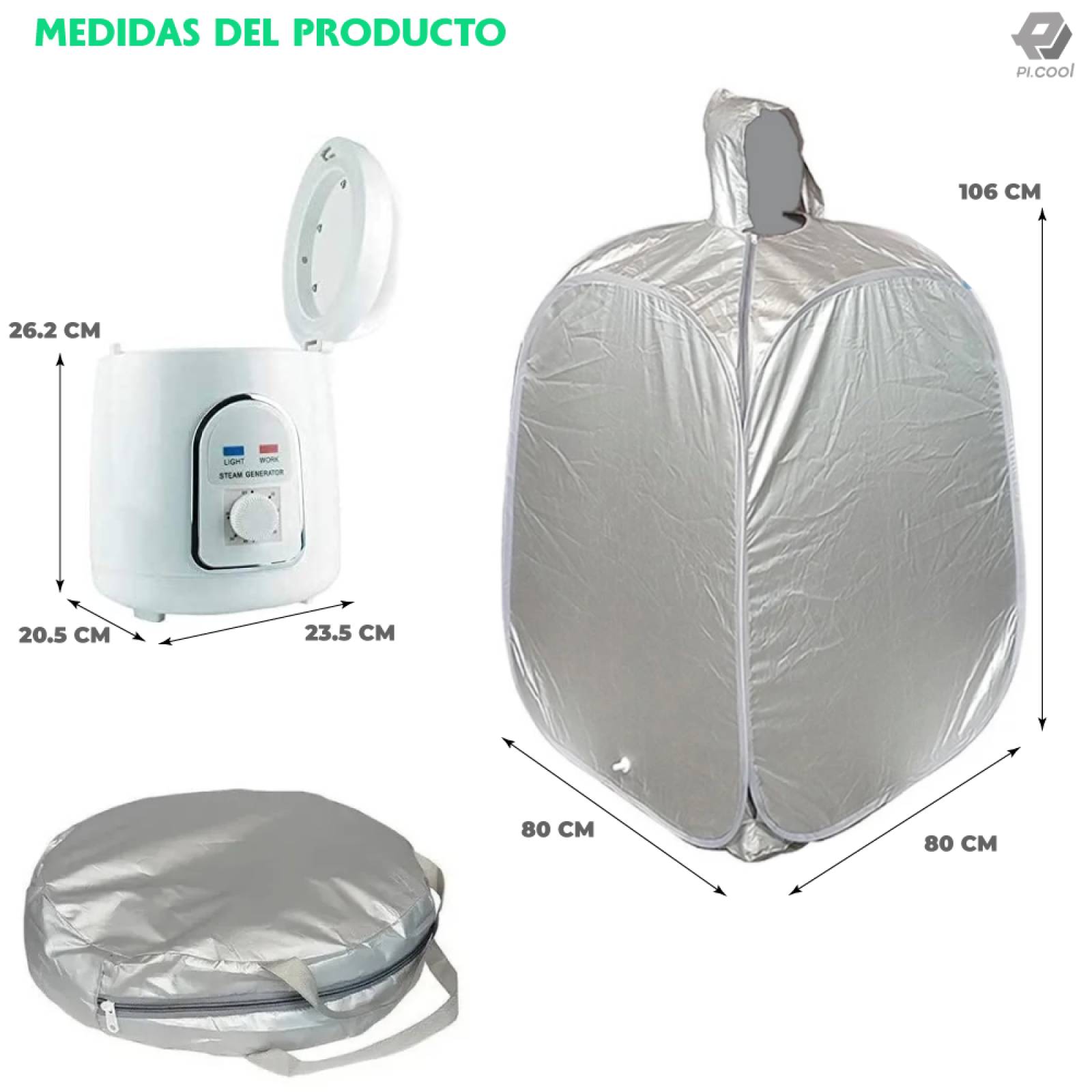 Vapor Sauna Portatil Spa Personal Cuidado Belleza