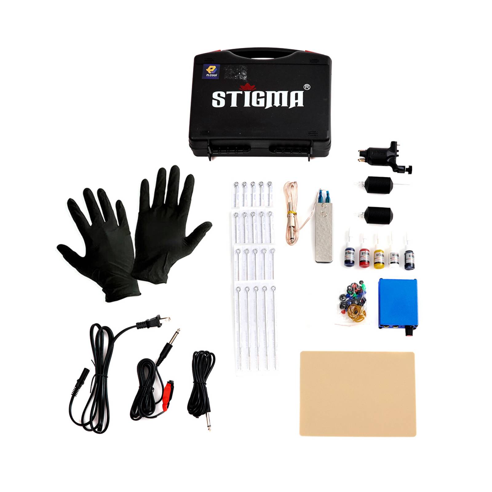 Kit Para Tatuar Máquina Rotativa Fuente Pedal Stigma Profesi JM927