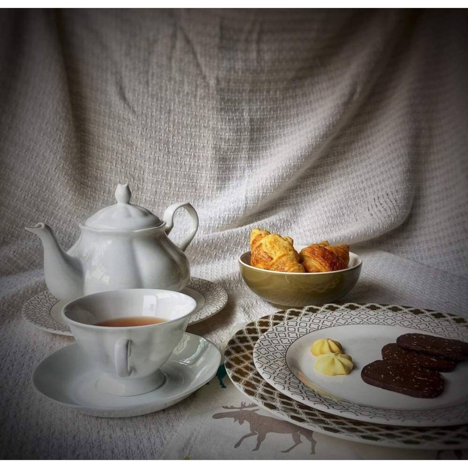 Juego De Vajilla De 12 Piezas De Melamina Bowla Goldgrass