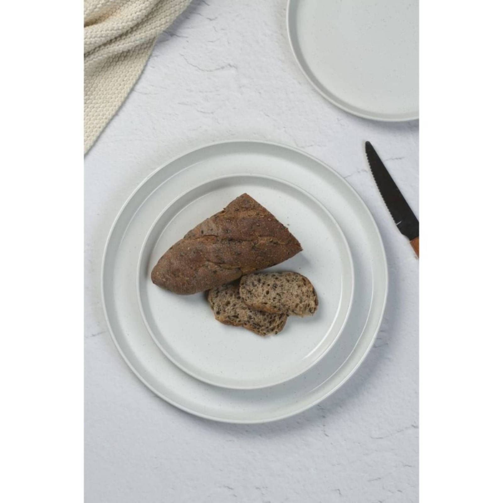 Set Vajilla Famiware Saturn 12 Piezas Blanco