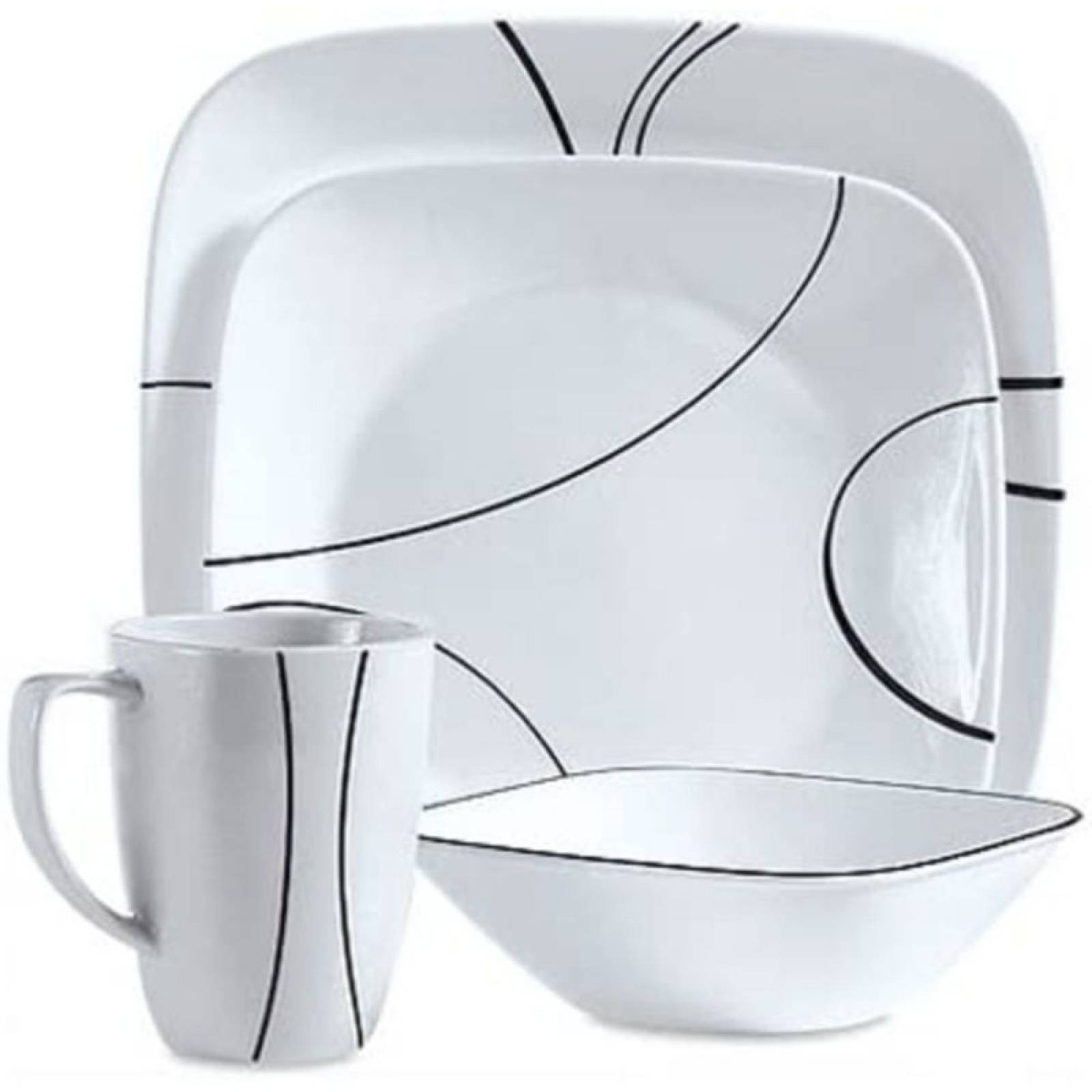 Set Vajilla Corelle 1069983 Blanco 16 Piezas