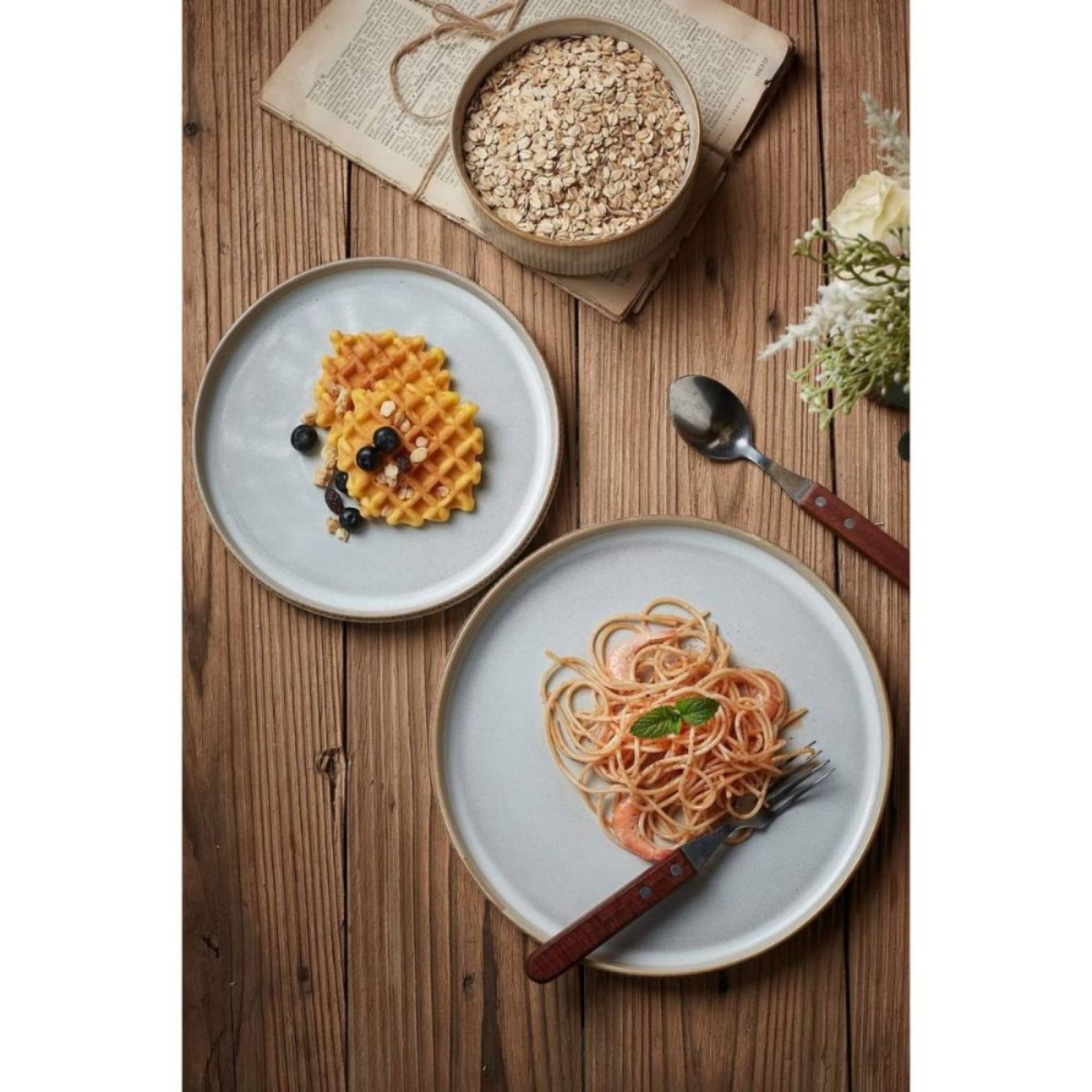 Set Vajilla Famiware Cappuccino White 12pzs