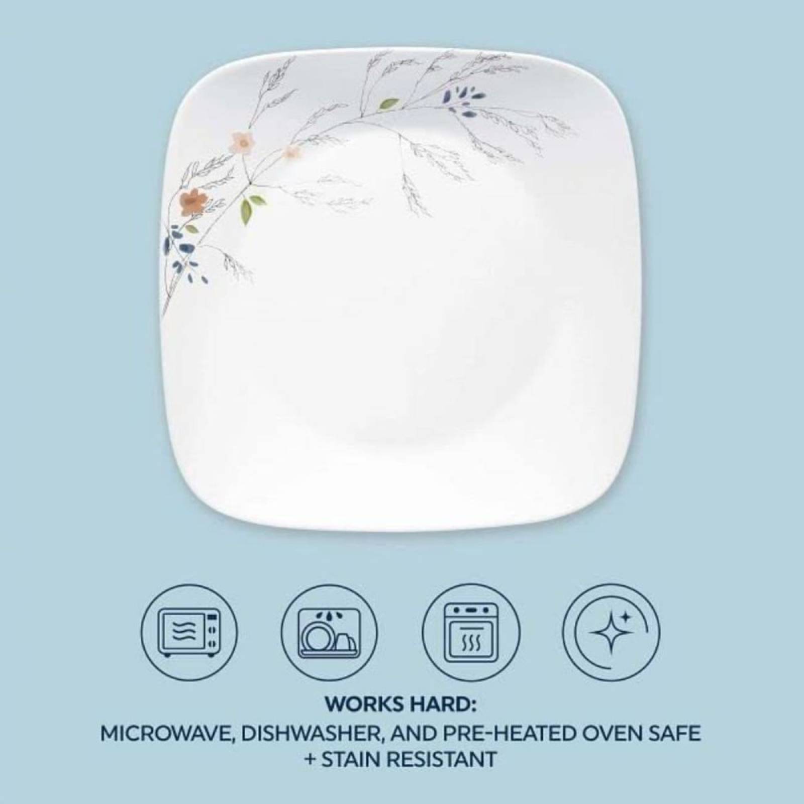 Juego De Vajilla Corelle Adlyn 16 Piezas Blanco