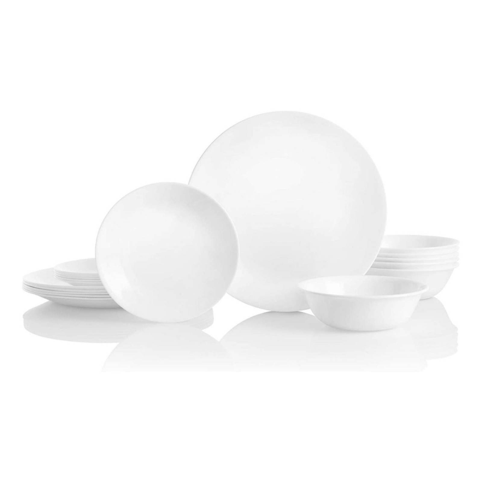 Set Vajilla Corelle Vitrelle 18 Piezas Winter Frost White