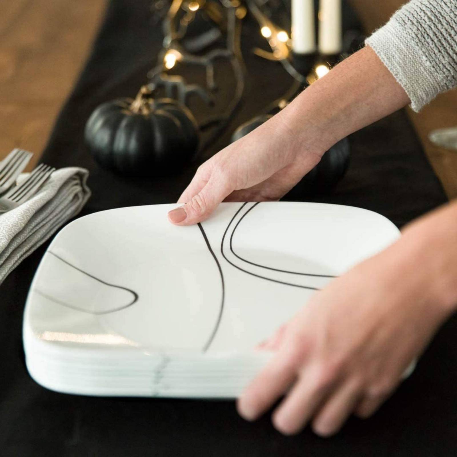 Set Vajilla Corelle Moderno 18 Piezas Blanco