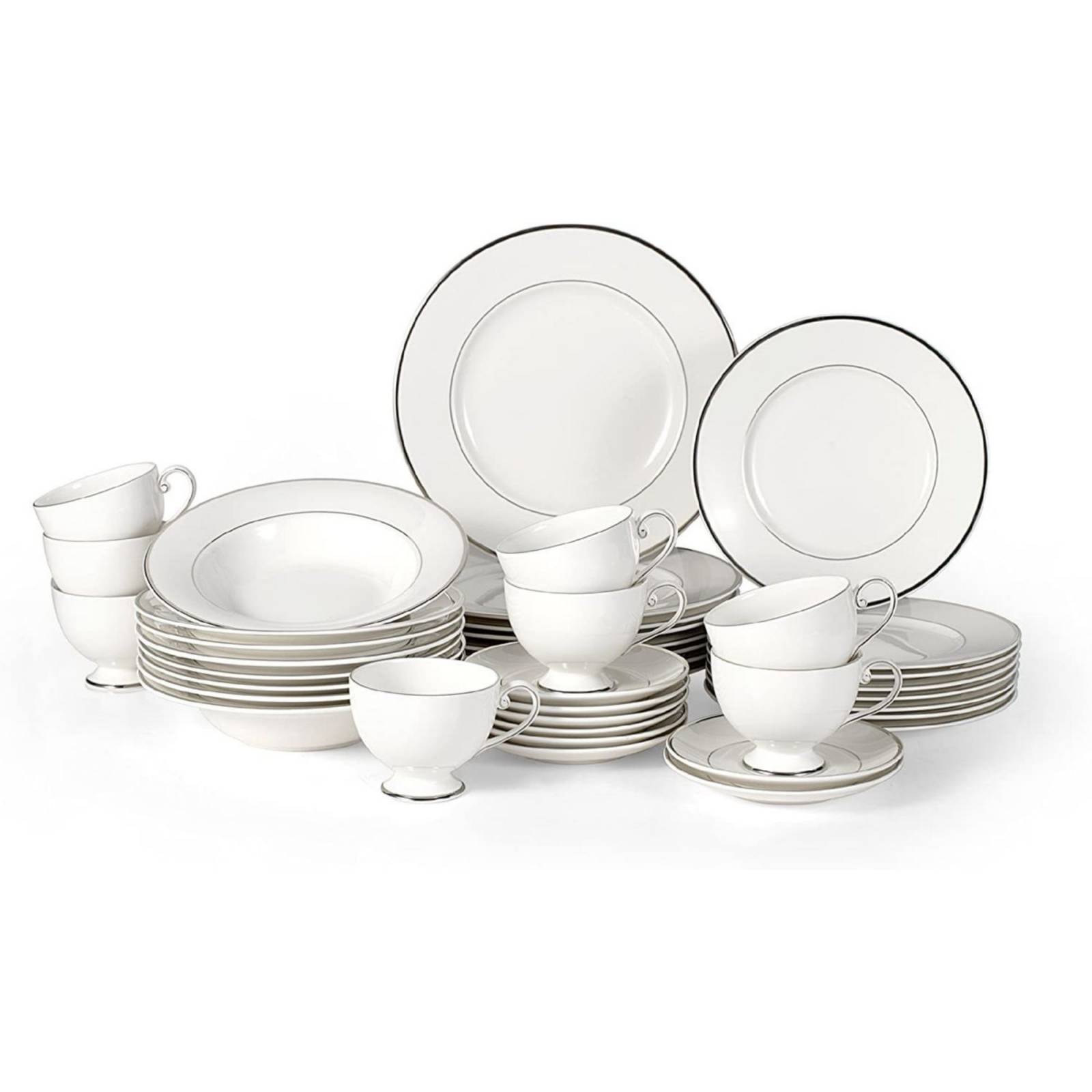 Set Vajilla Mikasa Platinum 40 Piezas Plata