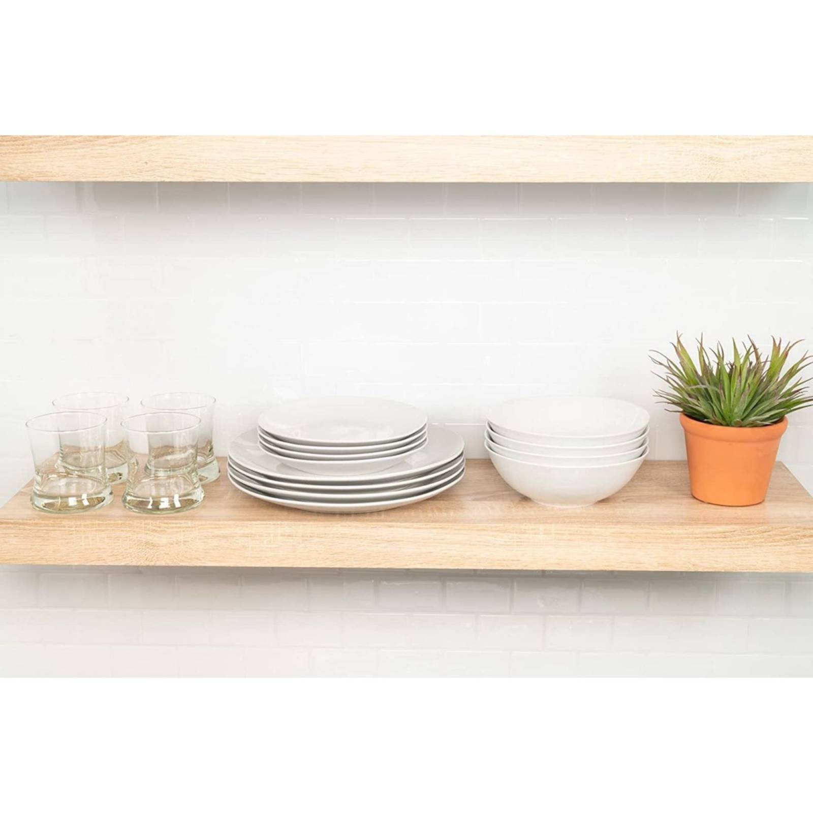 Set Vajilla Blanco 10 Strawberry Street Simply Coupe 12 Pzs