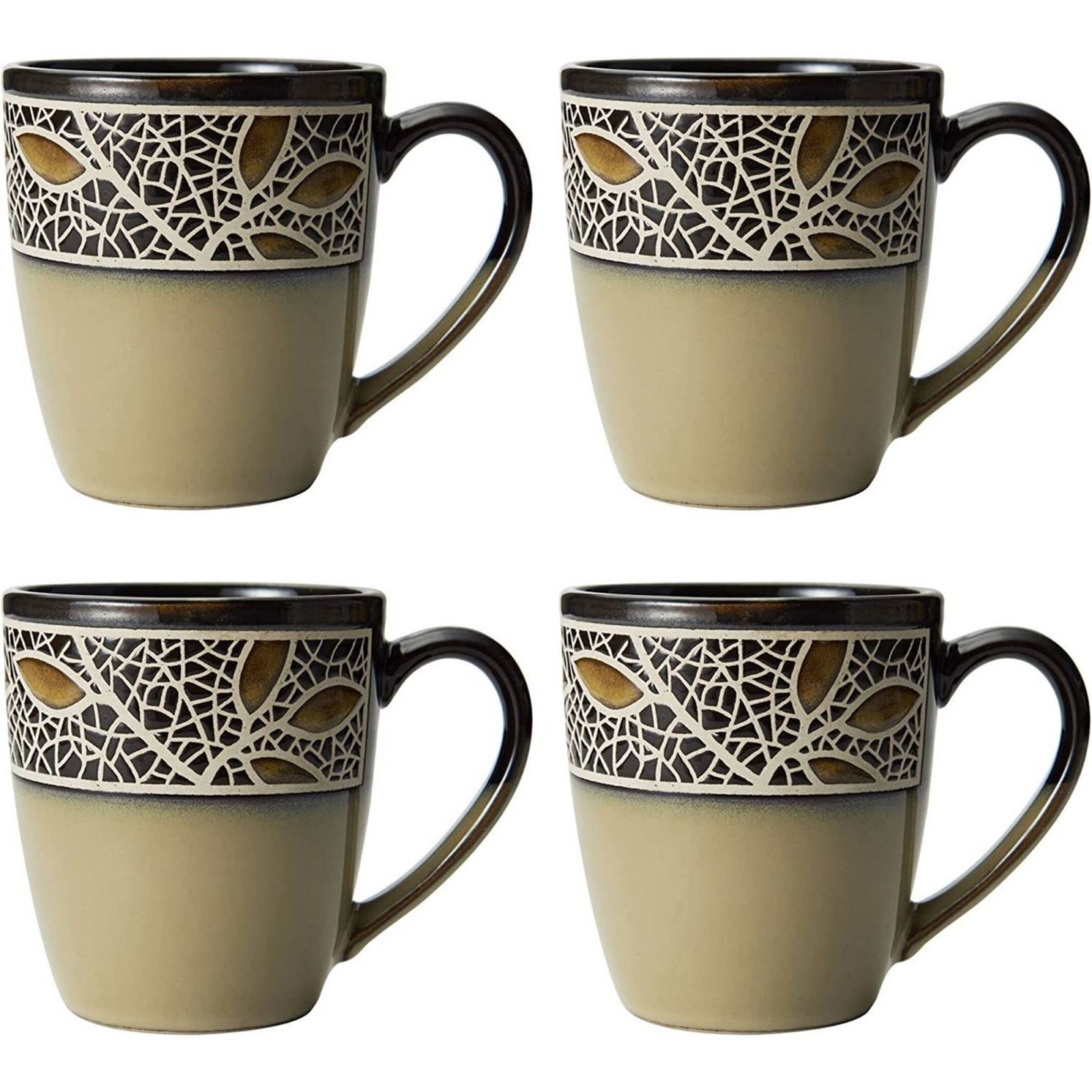 Set Vajilla Gourmet Basics 16 Piezas Café Cerámica