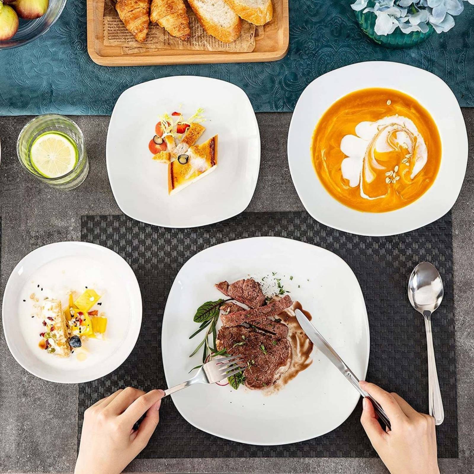 Set Vajilla Elisa, Malacasa, 24 Piezas