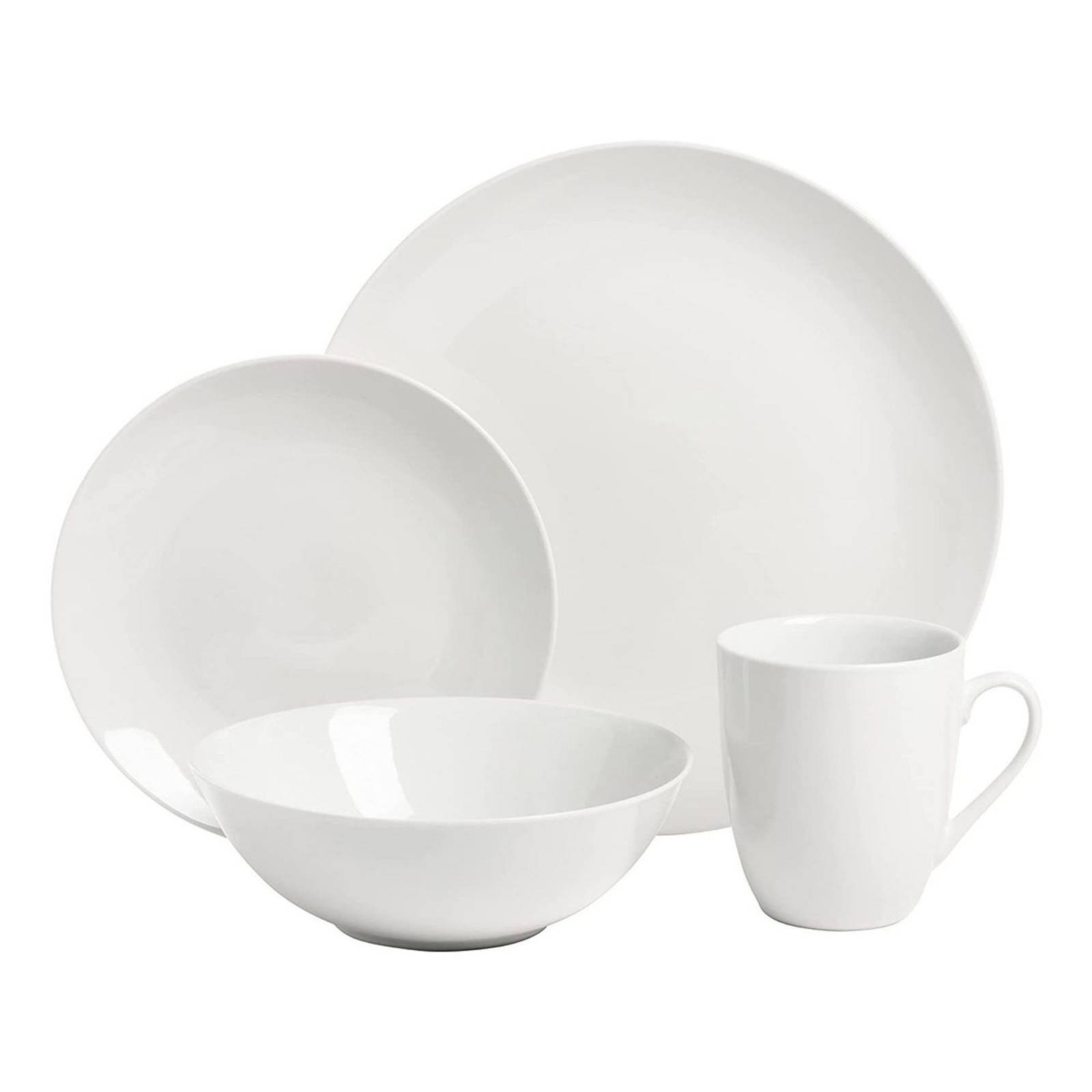 Set Vajilla Porcelana Strawberry Street Simply Coupe 16 Pzs