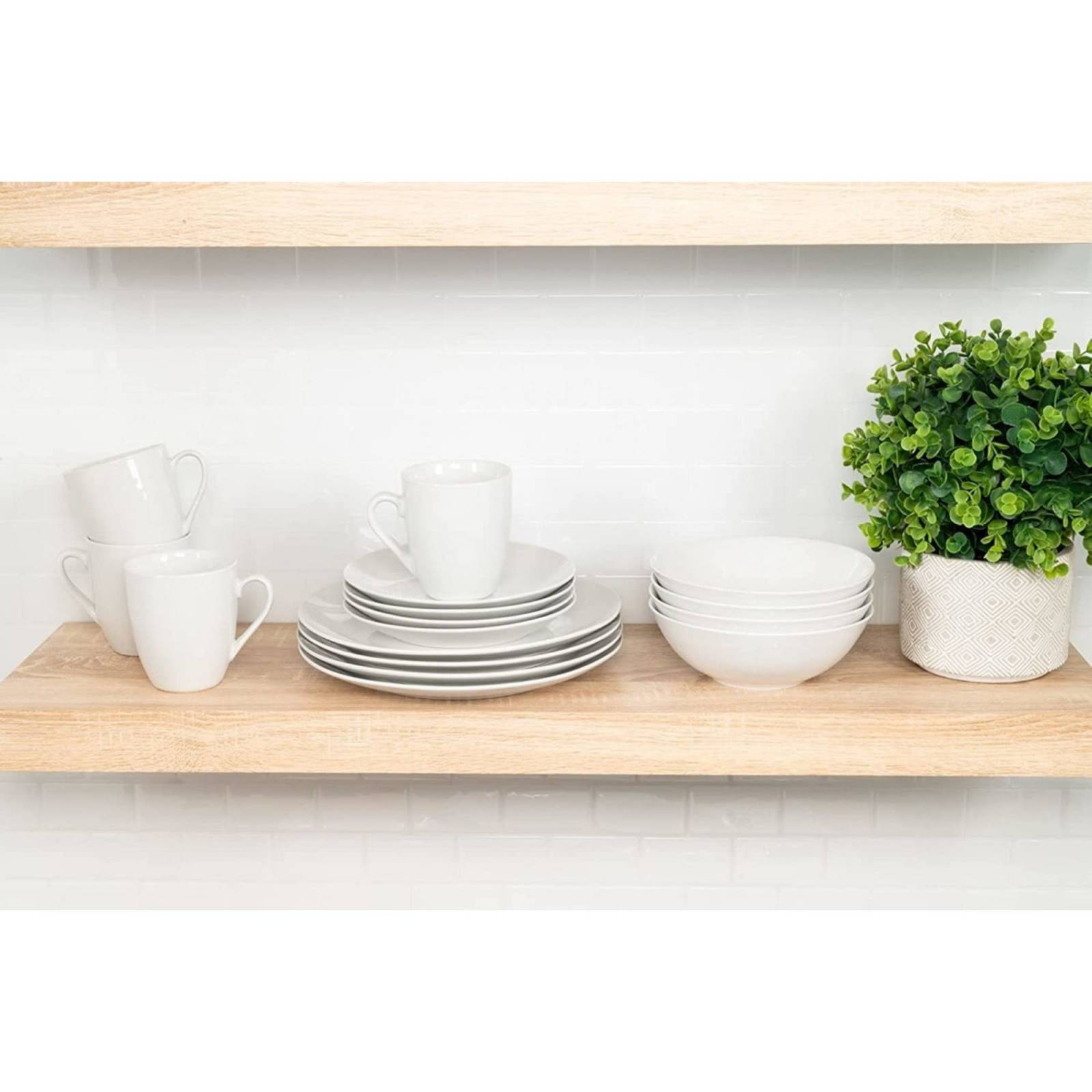 Set Vajilla Porcelana Strawberry Street Simply Coupe 16 Pzs