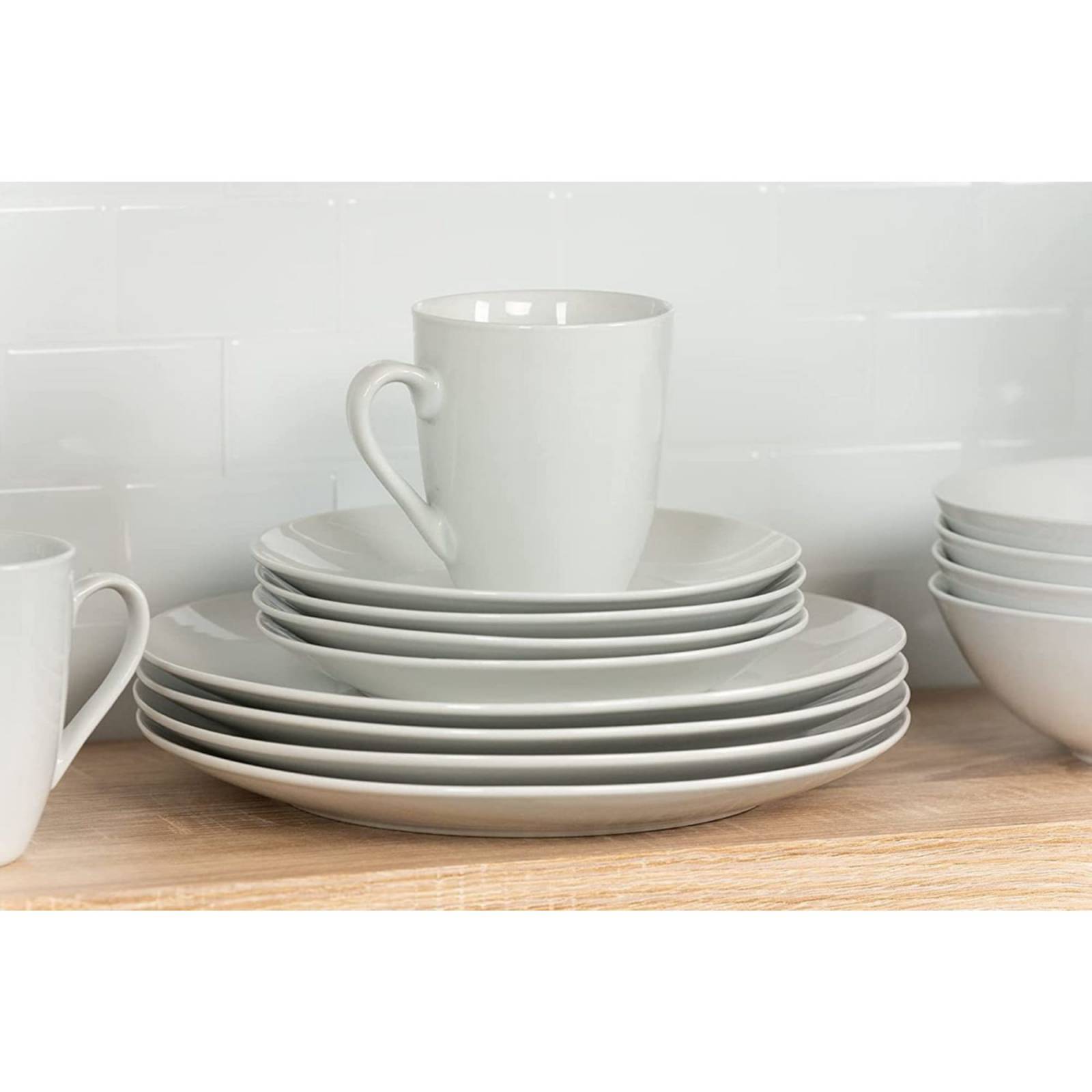 Set Vajilla Porcelana Strawberry Street Simply Coupe 16 Pzs