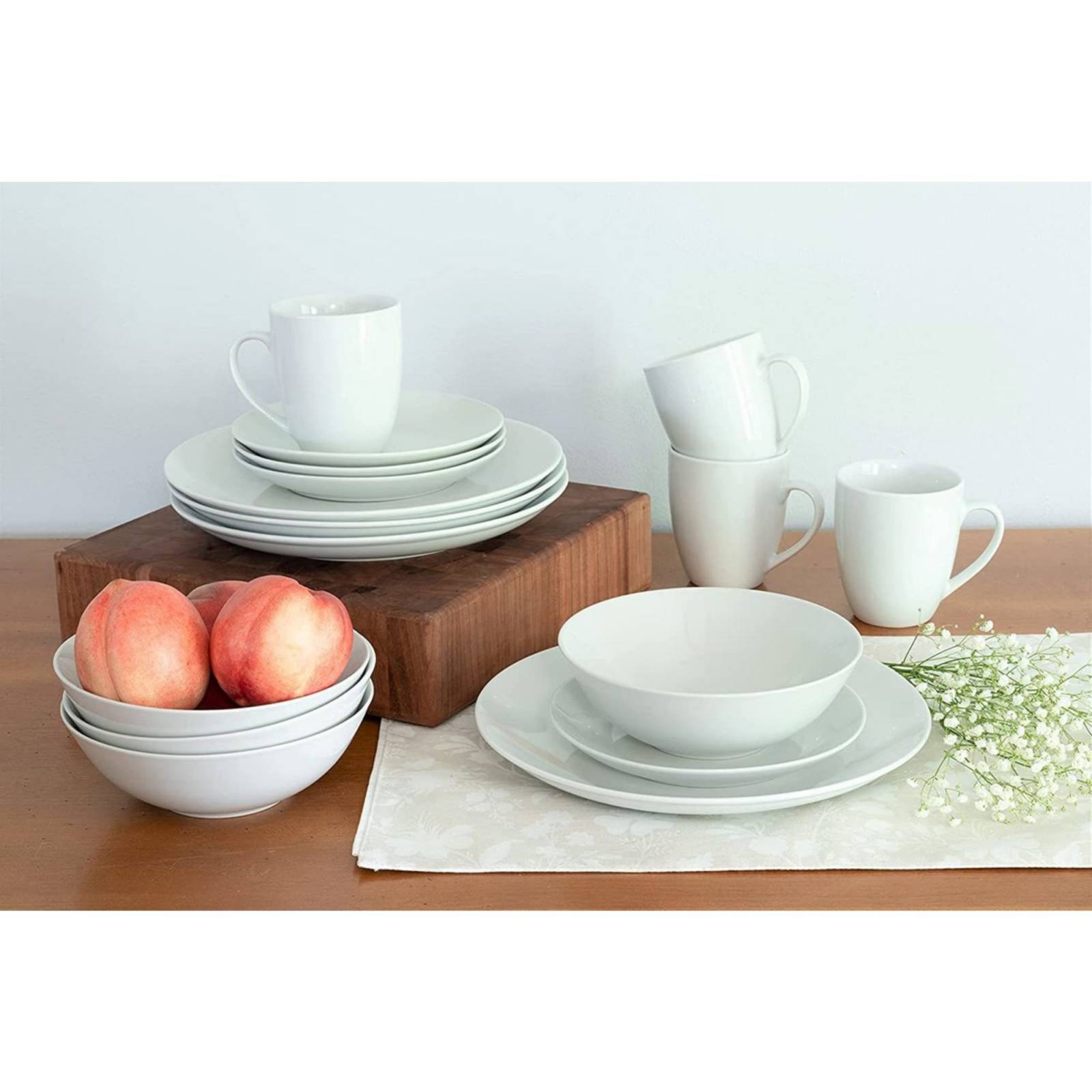 Set Vajilla Porcelana Strawberry Street Simply Coupe 16 Pzs