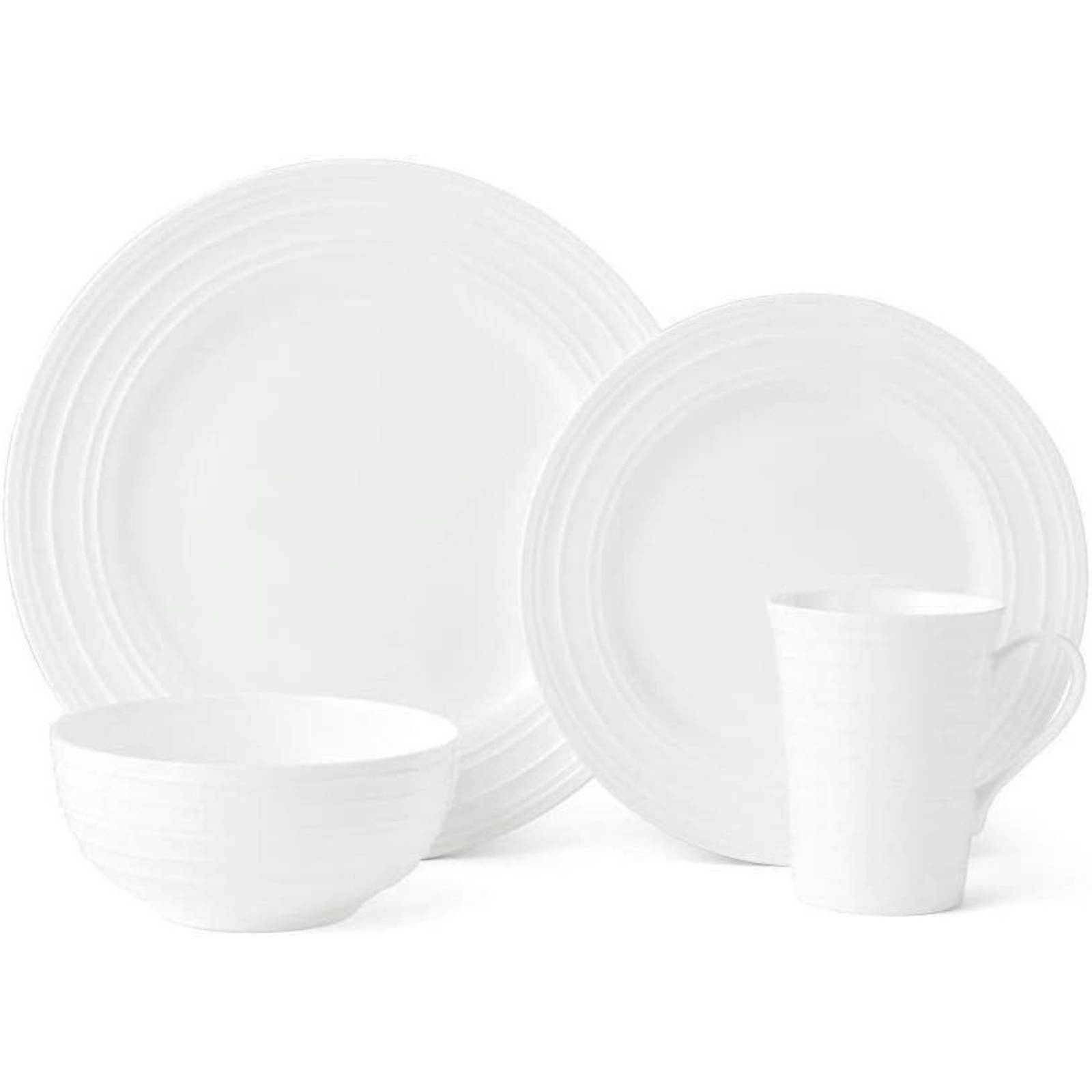 Set Vajilla Mikasa Ciara 16 Piezas Blanco