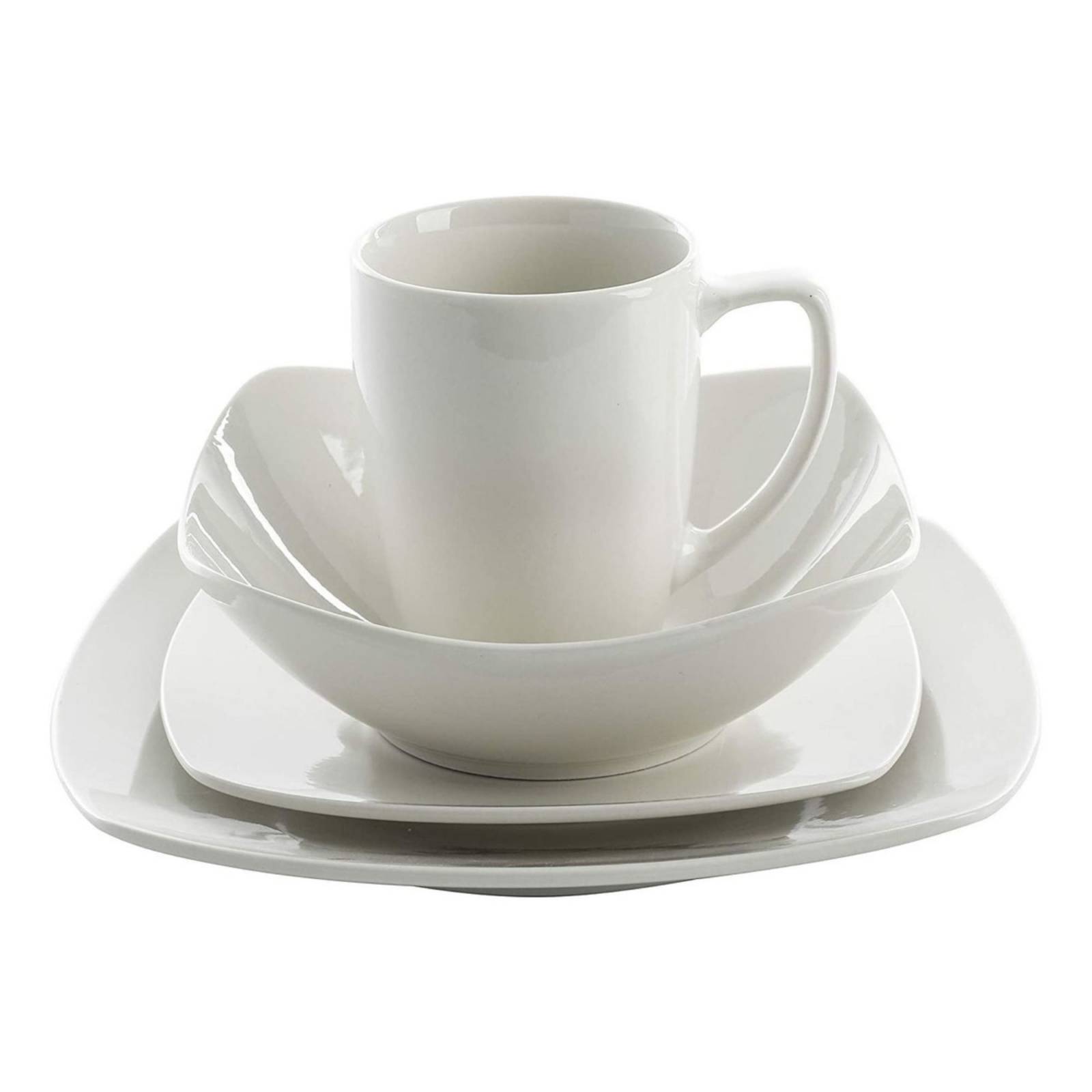 Set Vajilla Porcelana Gibson Home Zen 16 Piezas