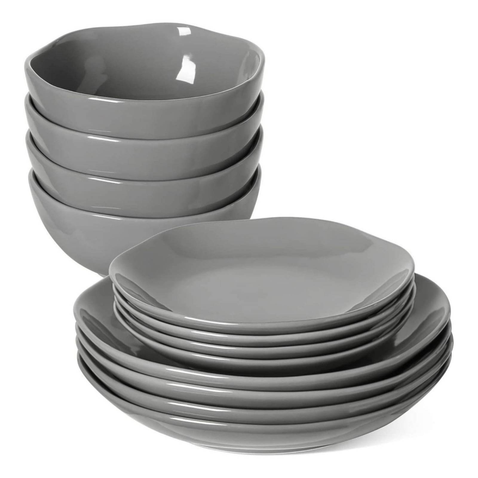 Set Vajilla Le Tauci Cinewars 12 Piezas Gris Cerámica