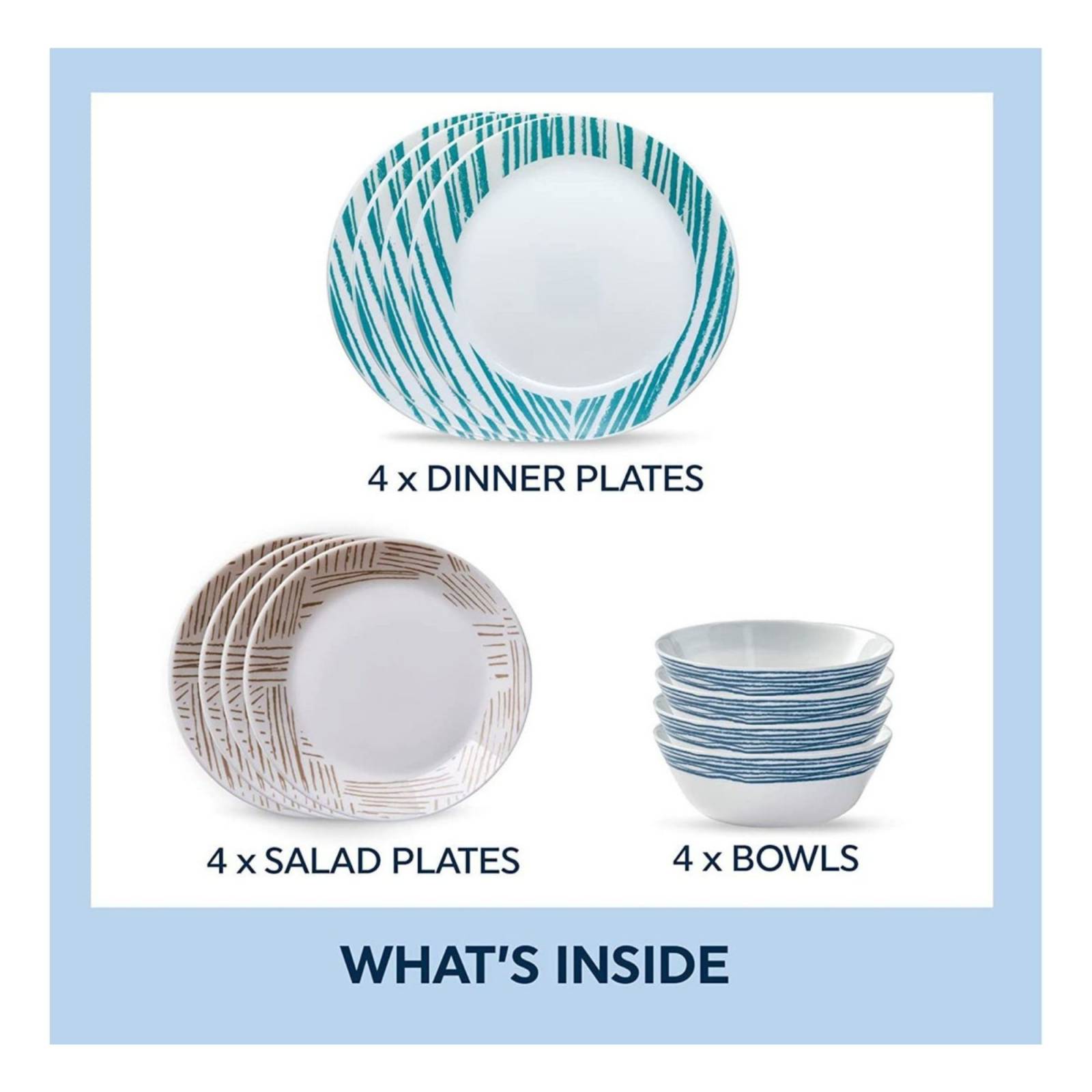 Set Vajilla Corelle Expressions 12 Piezas