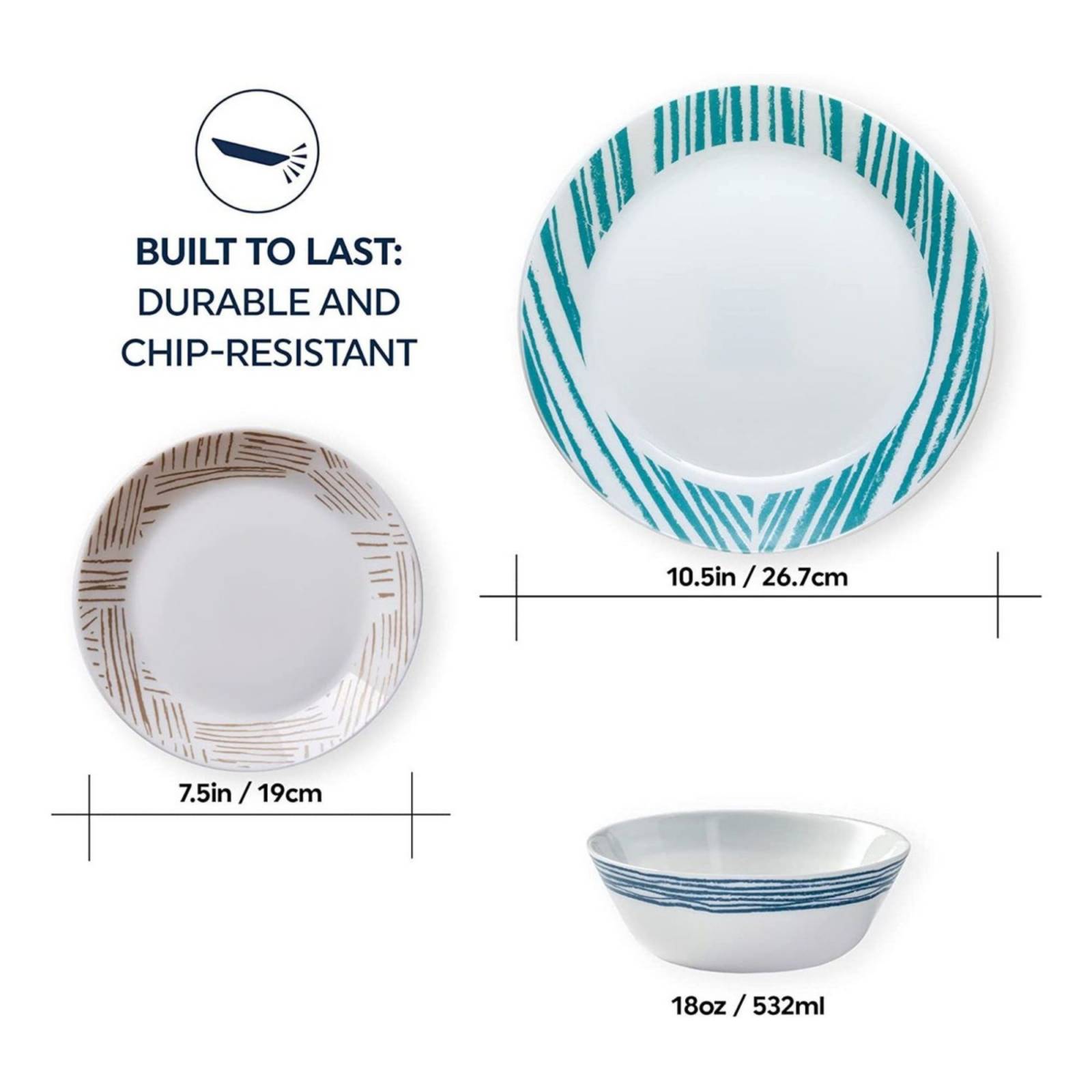 Set Vajilla Corelle Expressions 12 Piezas