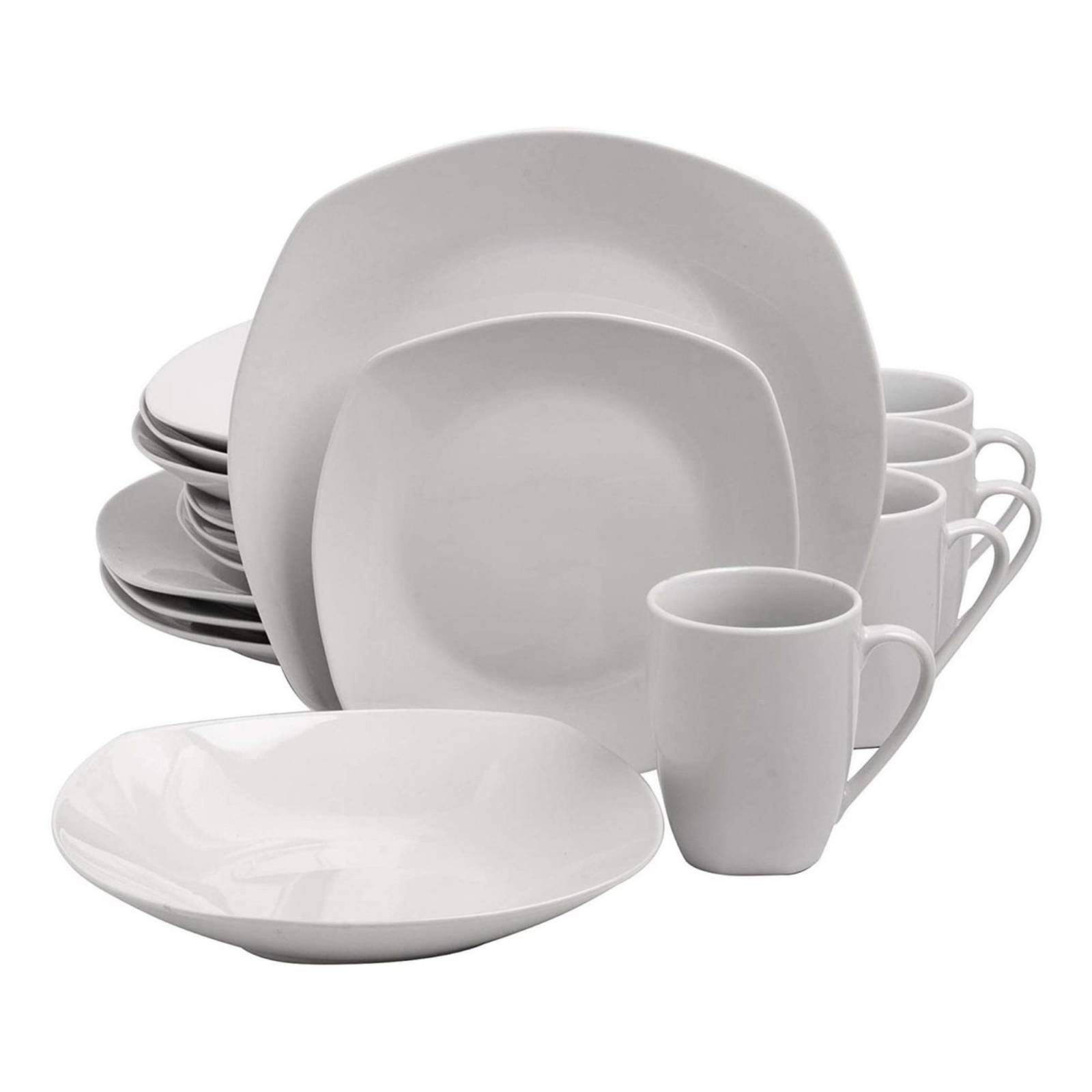 Juego De Vajilla De 16 Piezas De Porcelana Gibson Home