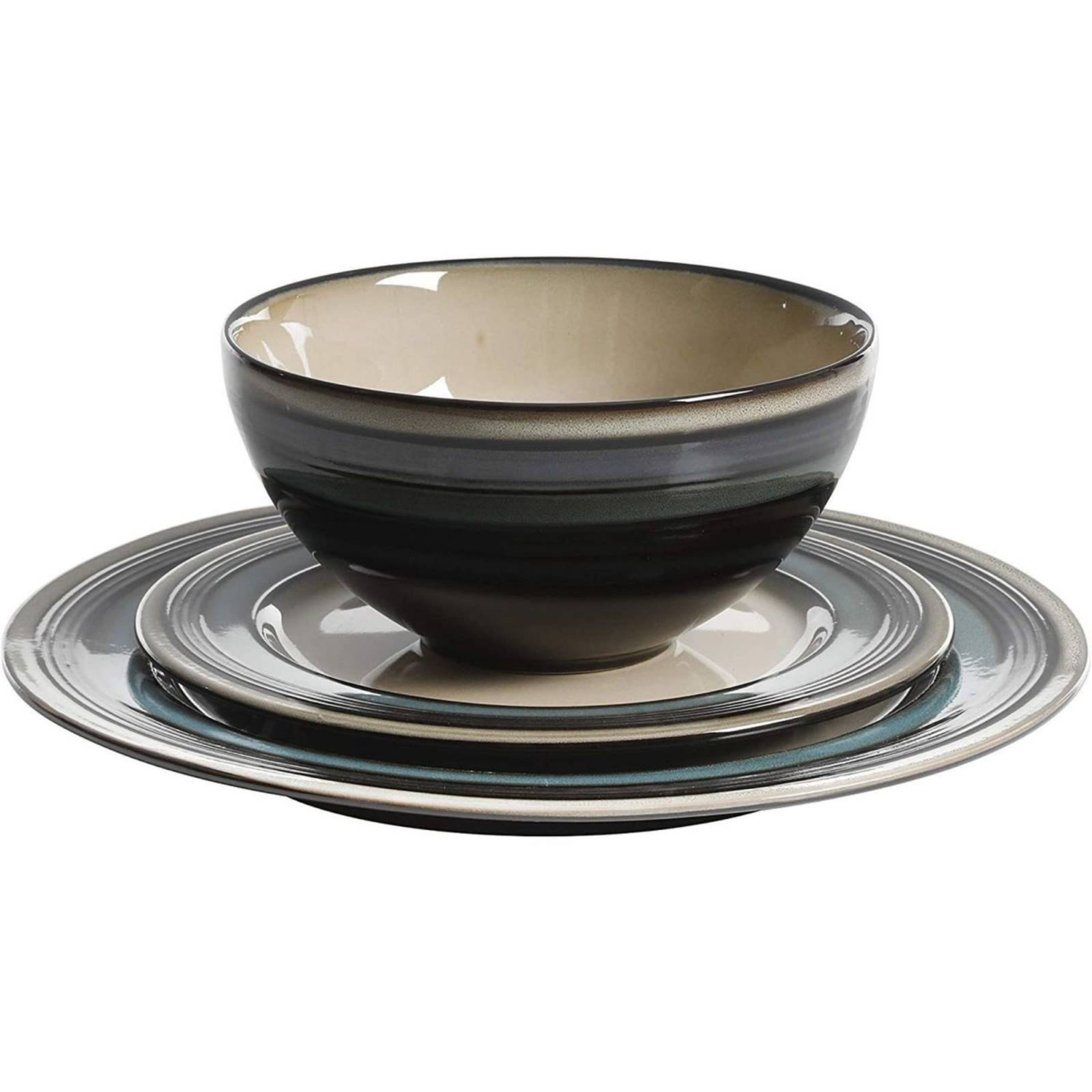 Juego De Vajilla De 12 Piezas De Cerámica Gibson Elite