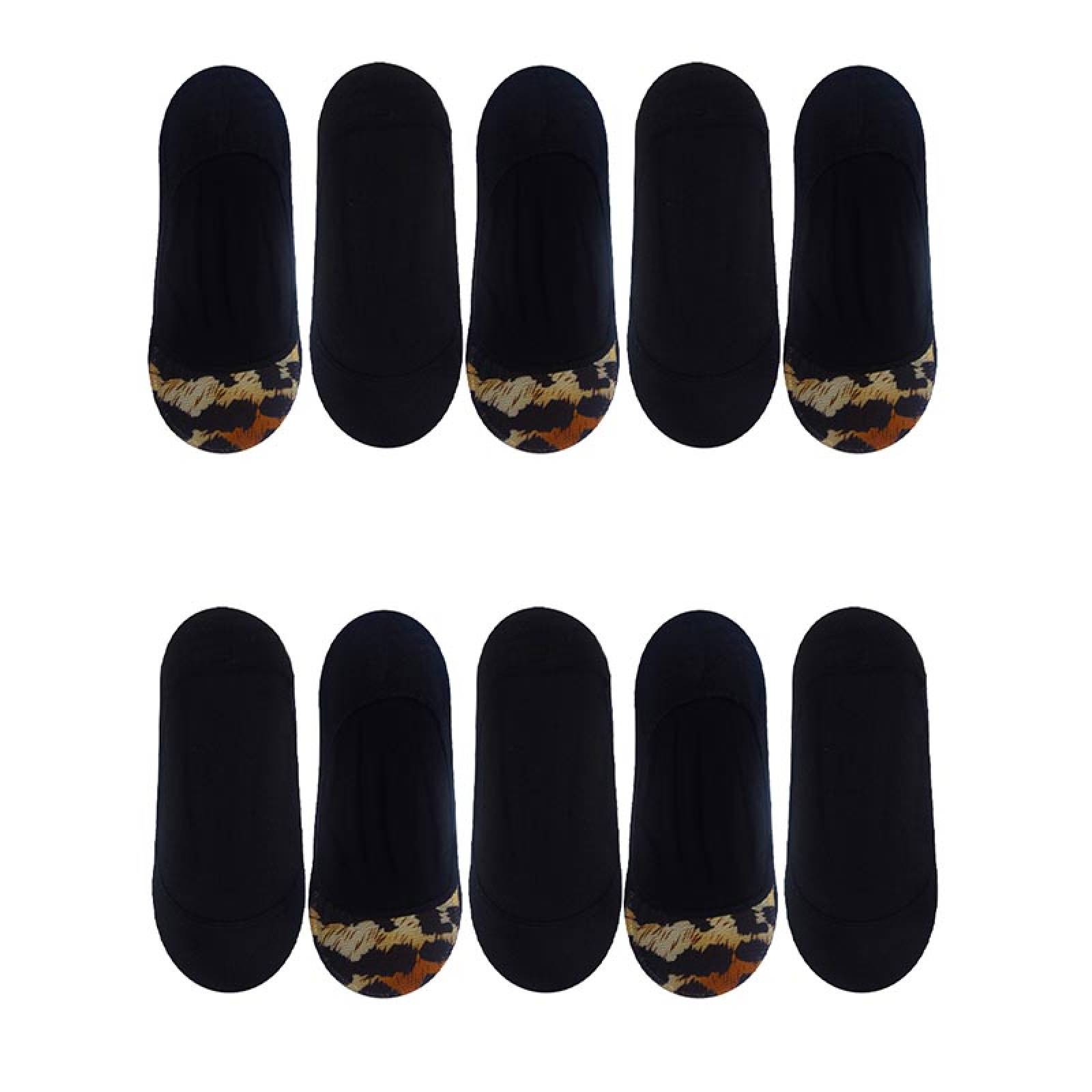 PAQUETE PROTECTO PIE DAMA LEE TOBITIN CASUAL 10 PARES 5ANIMAL/5LISOS UNITALLA(23cm-25cm)