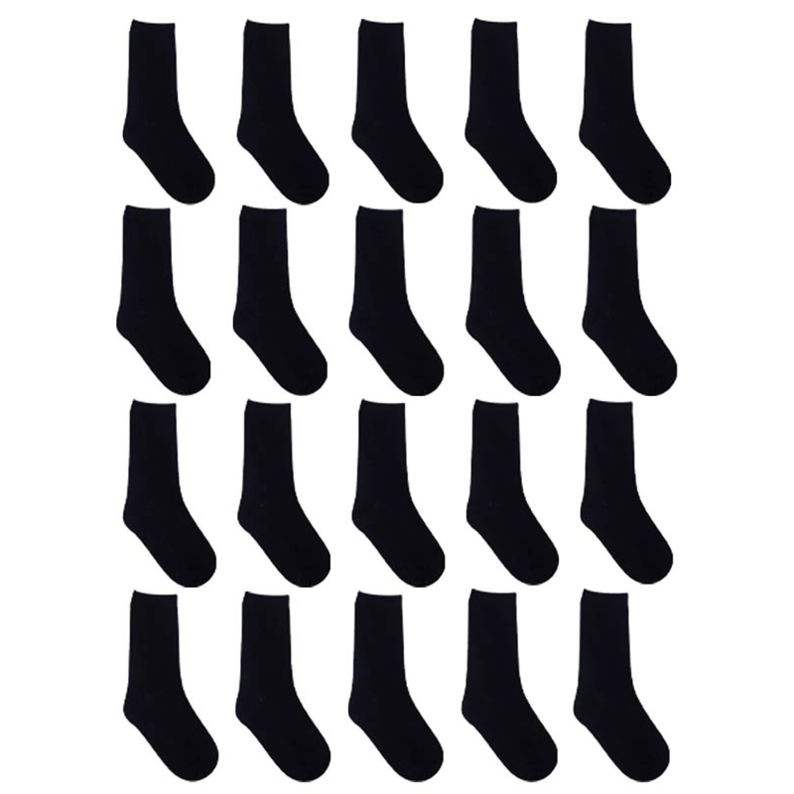 PAQUETE CALCETINES NIÑO LEE VESTIR 20 PARES NEGRO CHICO(14cm-17.5cm)