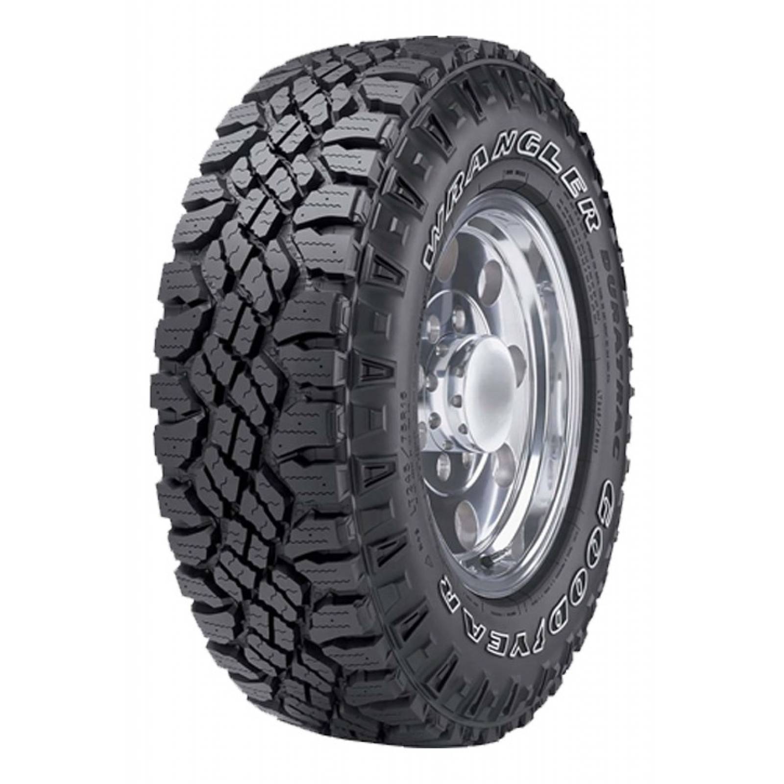 Llanta LT245/75R16 120/116Q GOODYEAR WRANGLER DURATRAC OWL (LETRA BLANCA) GOODYEAR WRANGLER DURATRAC
