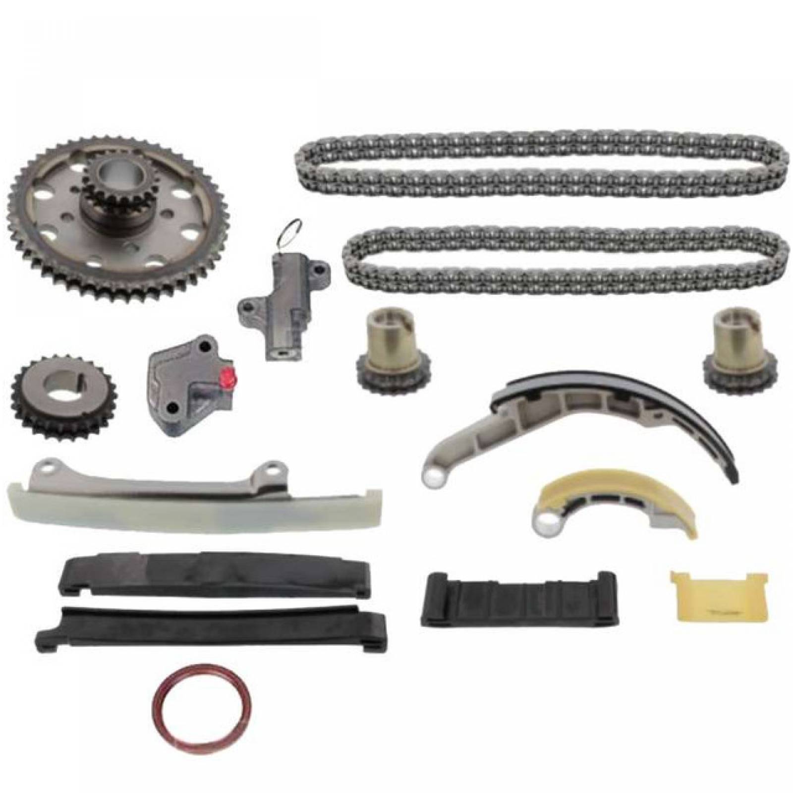 KIT DE DISTRIBUCION CADENA DOBLE CON BOMBA DE ACEITE Y FILTRO DE ACEITE PARA NISSAN FRONTIER 2.5L DIESEL 08-13 MOTOR YD25DDTI 16 PIEZAS