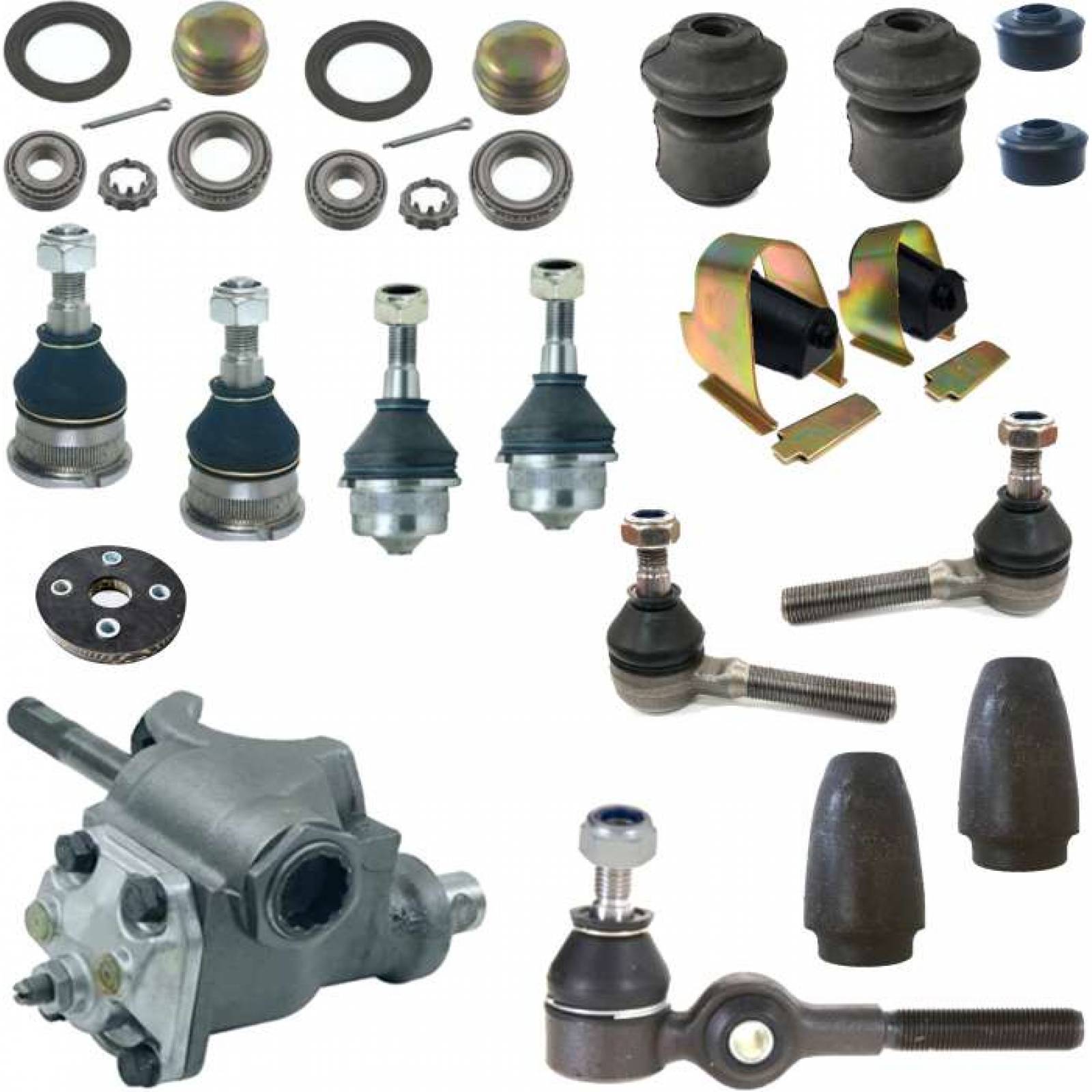 KIT DE SUSPENSION DELANTERA  CON CAJA DE DIRECCIÒN VW SEDAN 74-00 VOCHO PARA 4 BIRLOS