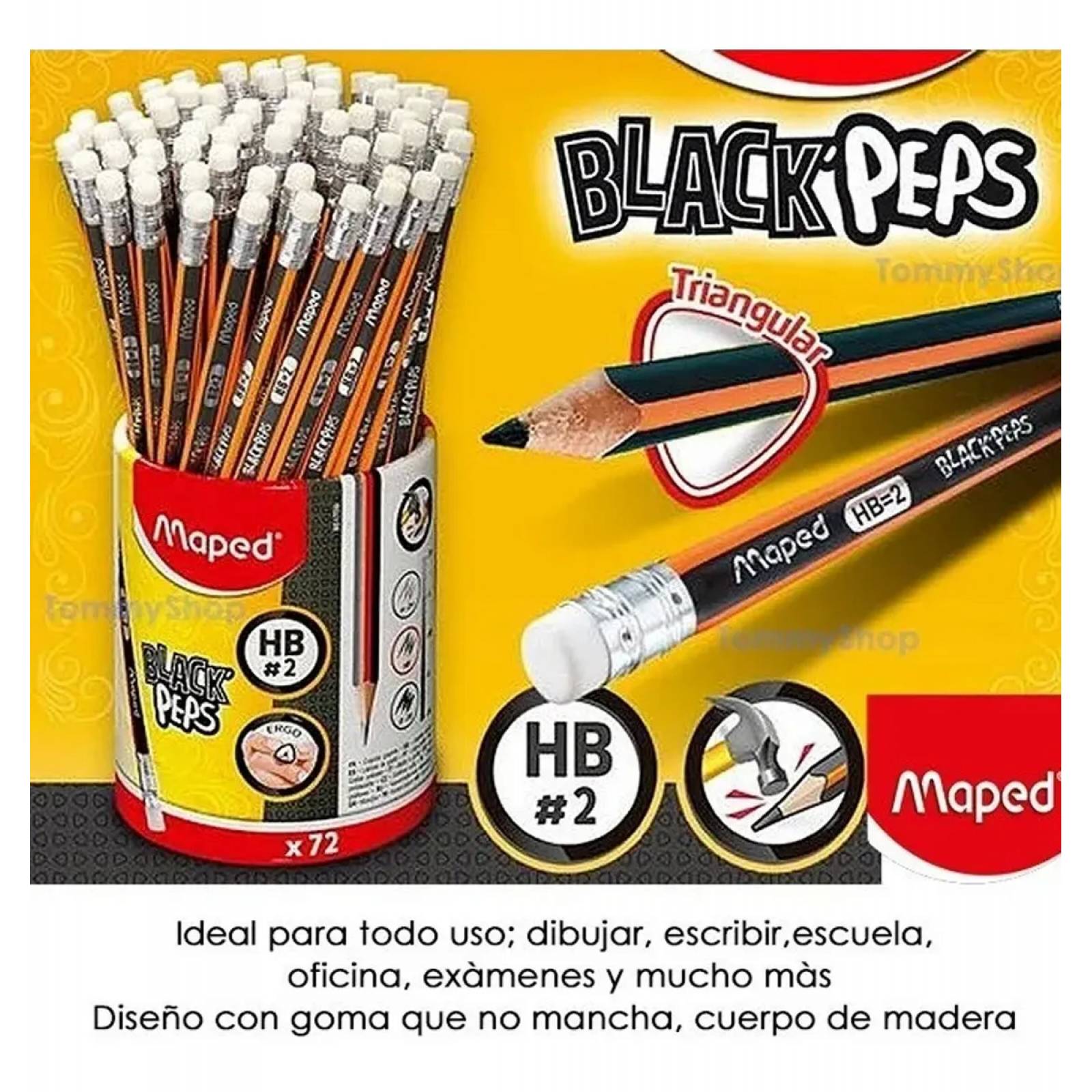 Lapices N 2 Lapiz Sacapuntas Bote 75 Surtidos Mayoreo Utiles