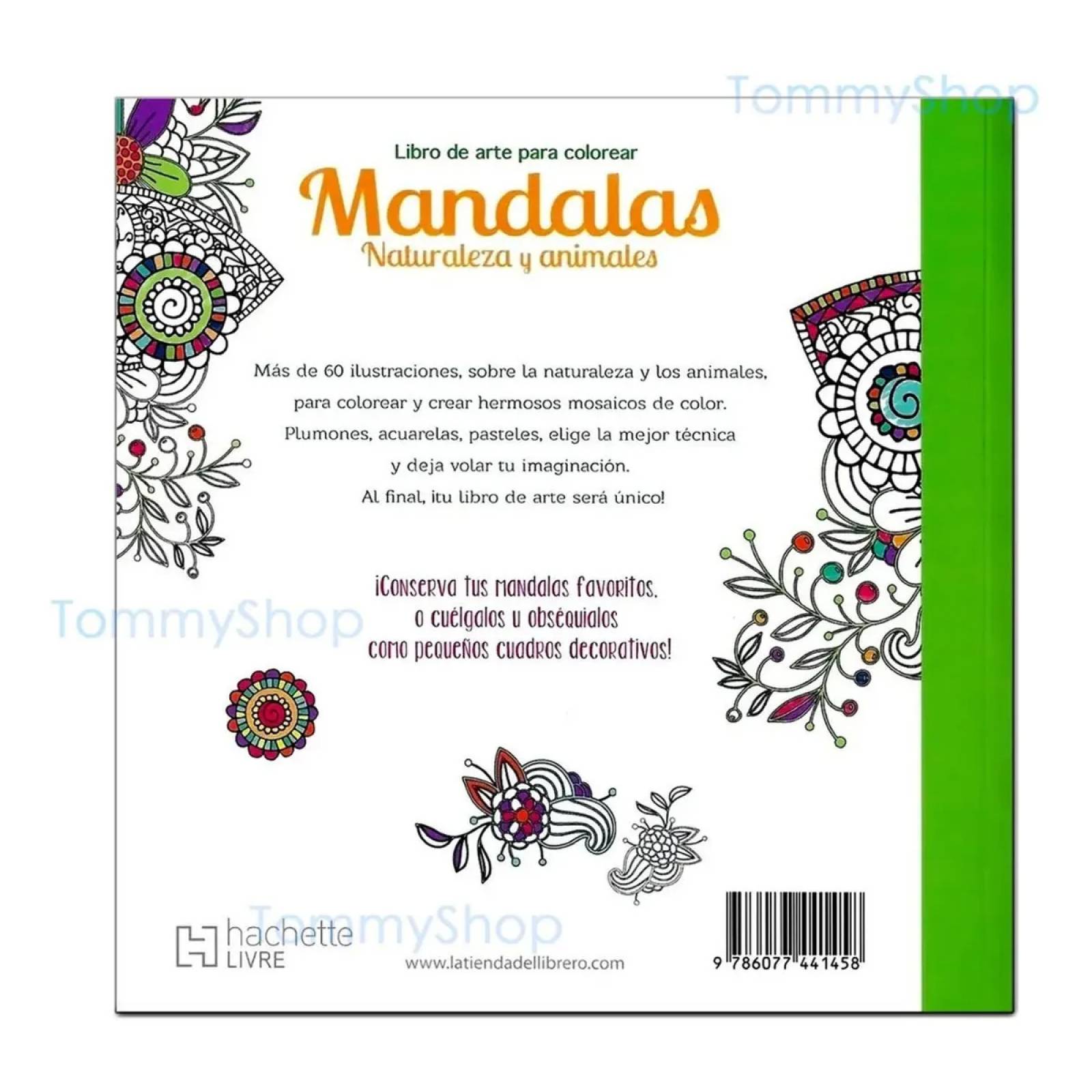 Libro Mandalas Animales Y Naturaleza + Colores Prismacolor