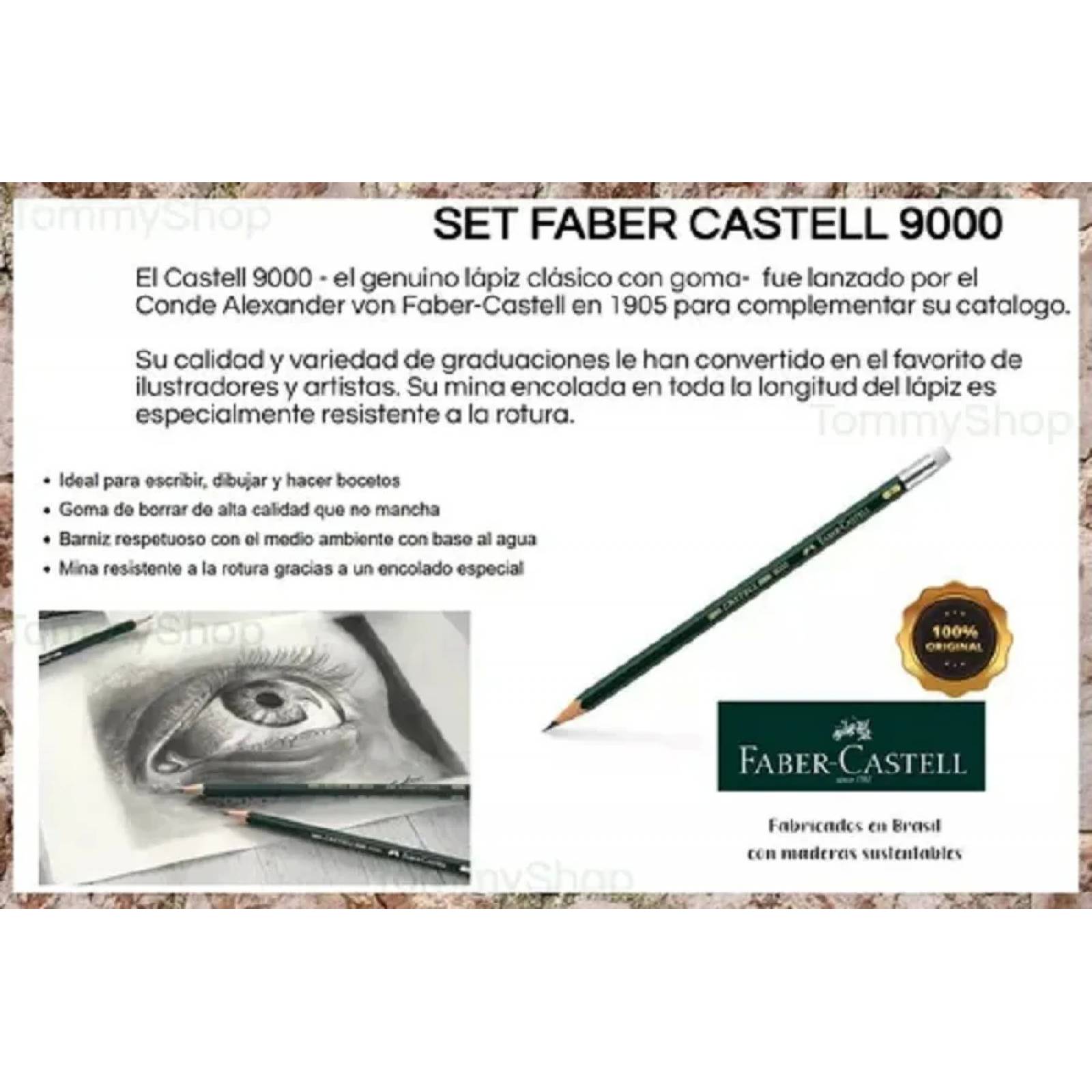 Lapices Faber Castell P Dibujo Esfuminos Goma Moldeable Bloc