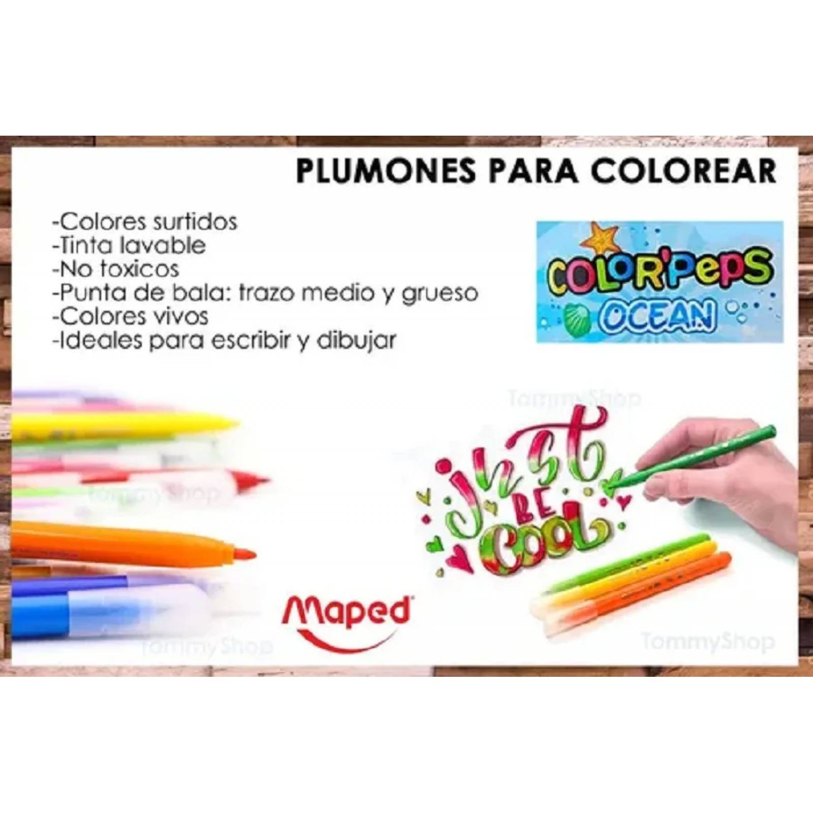 Kit De Dibujo 24 Colores + Plumas De Gel + Plumones Pastel
