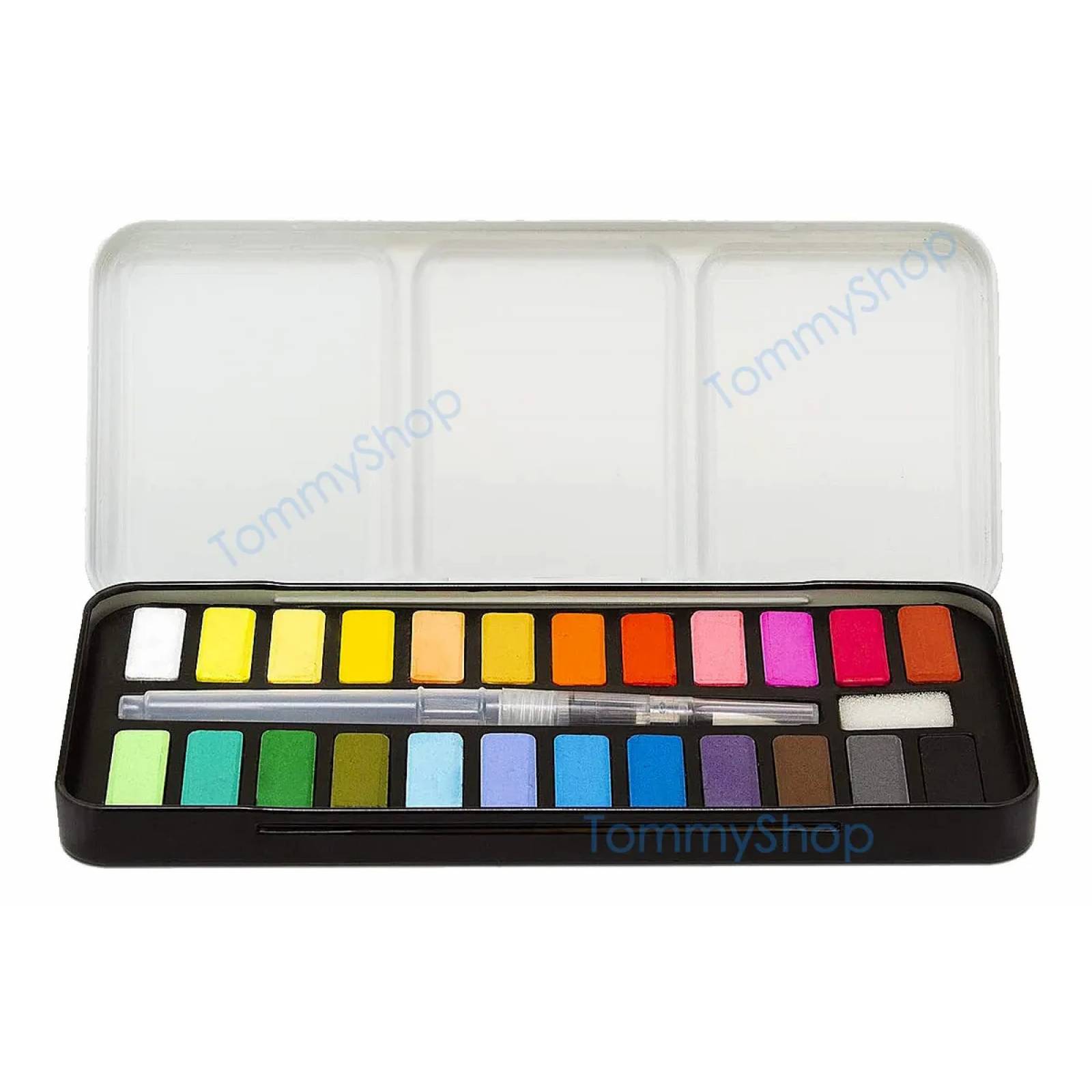 Kit Acuarelas Estuche C 24 + Pentel 12 + Pastel C 6 Pintura
