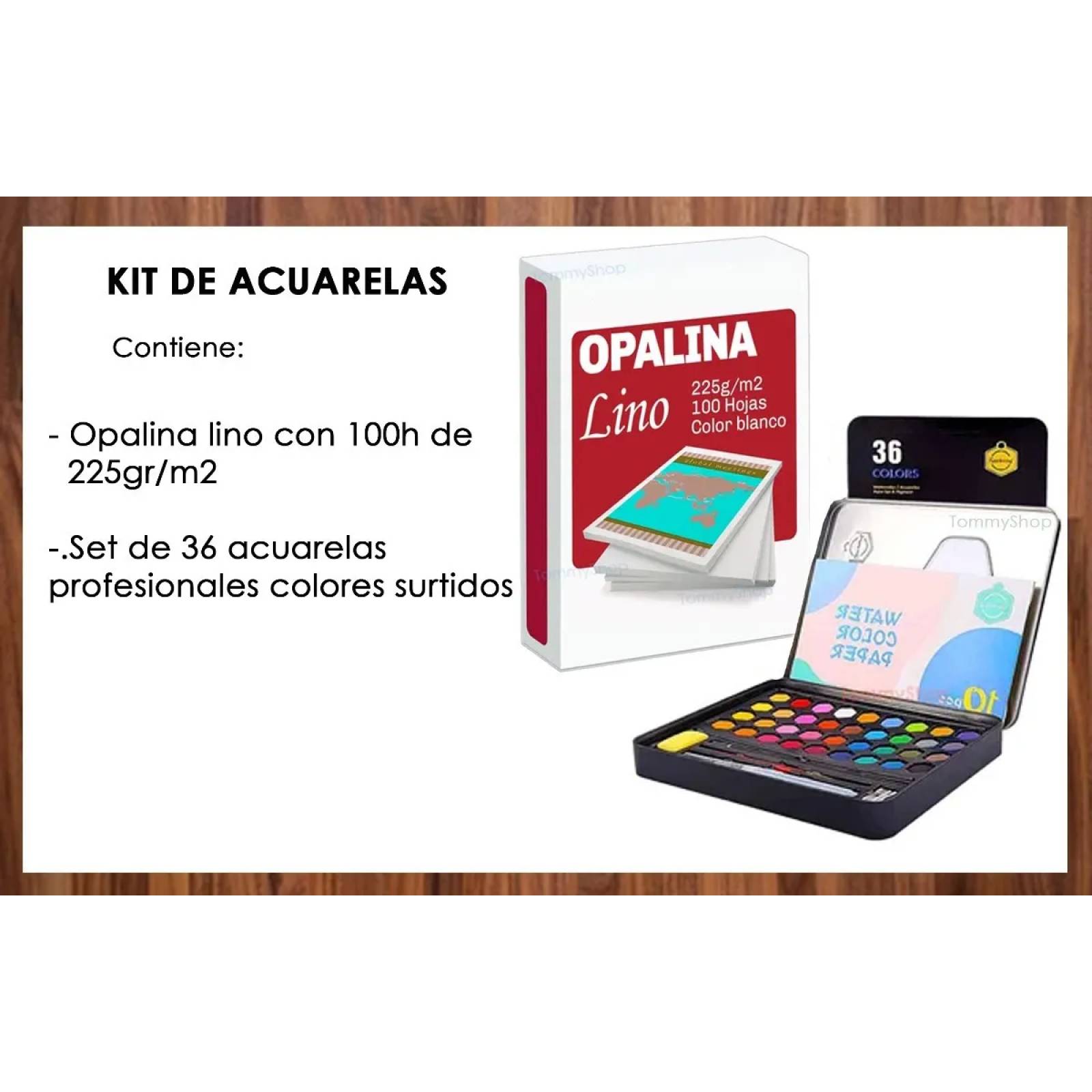 Estuche 36 Acuarelas Giorgione + Papel Grueso Lino P Pintar