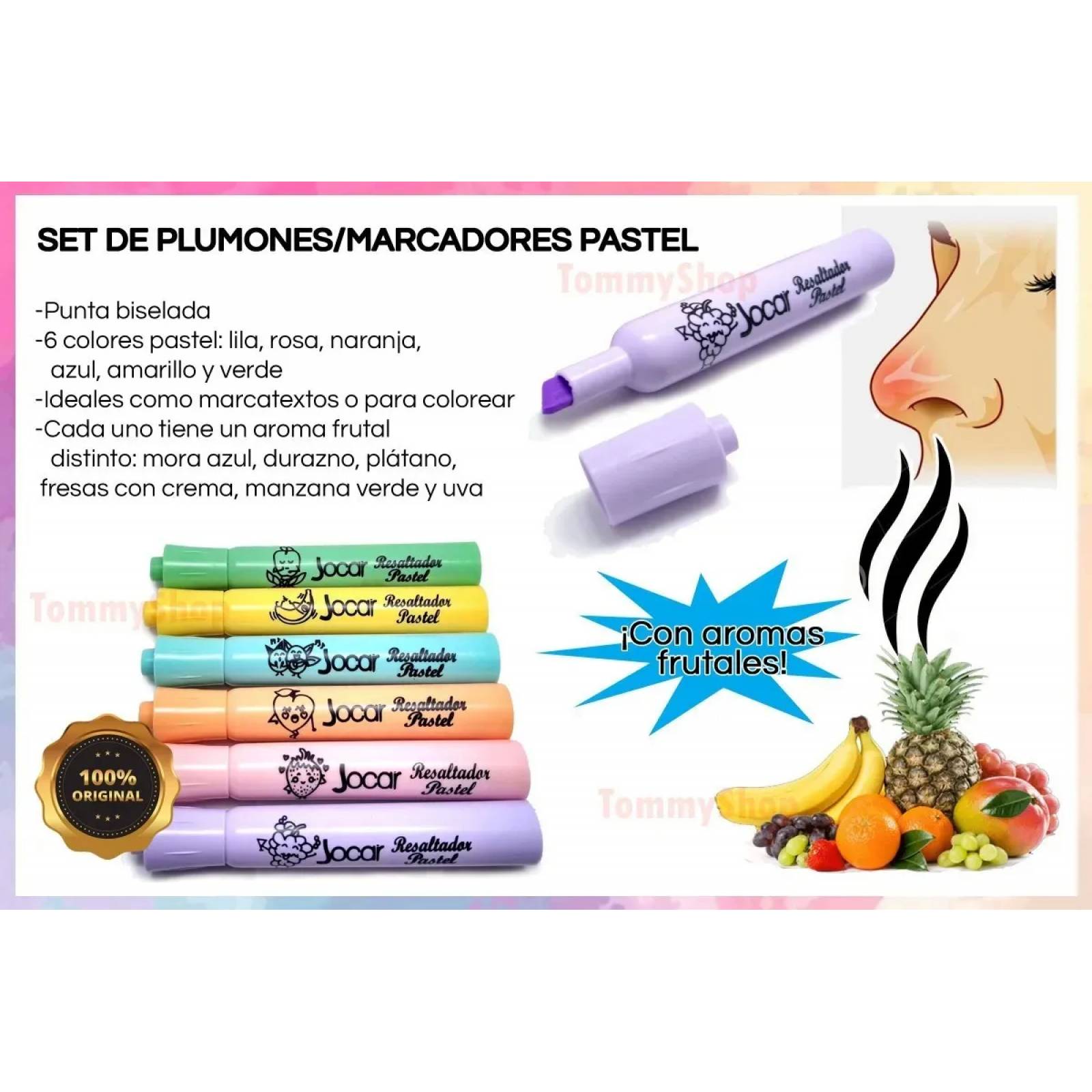 10 Plumas De Gel + Plumones Pastel Marcadores + 24 Colores