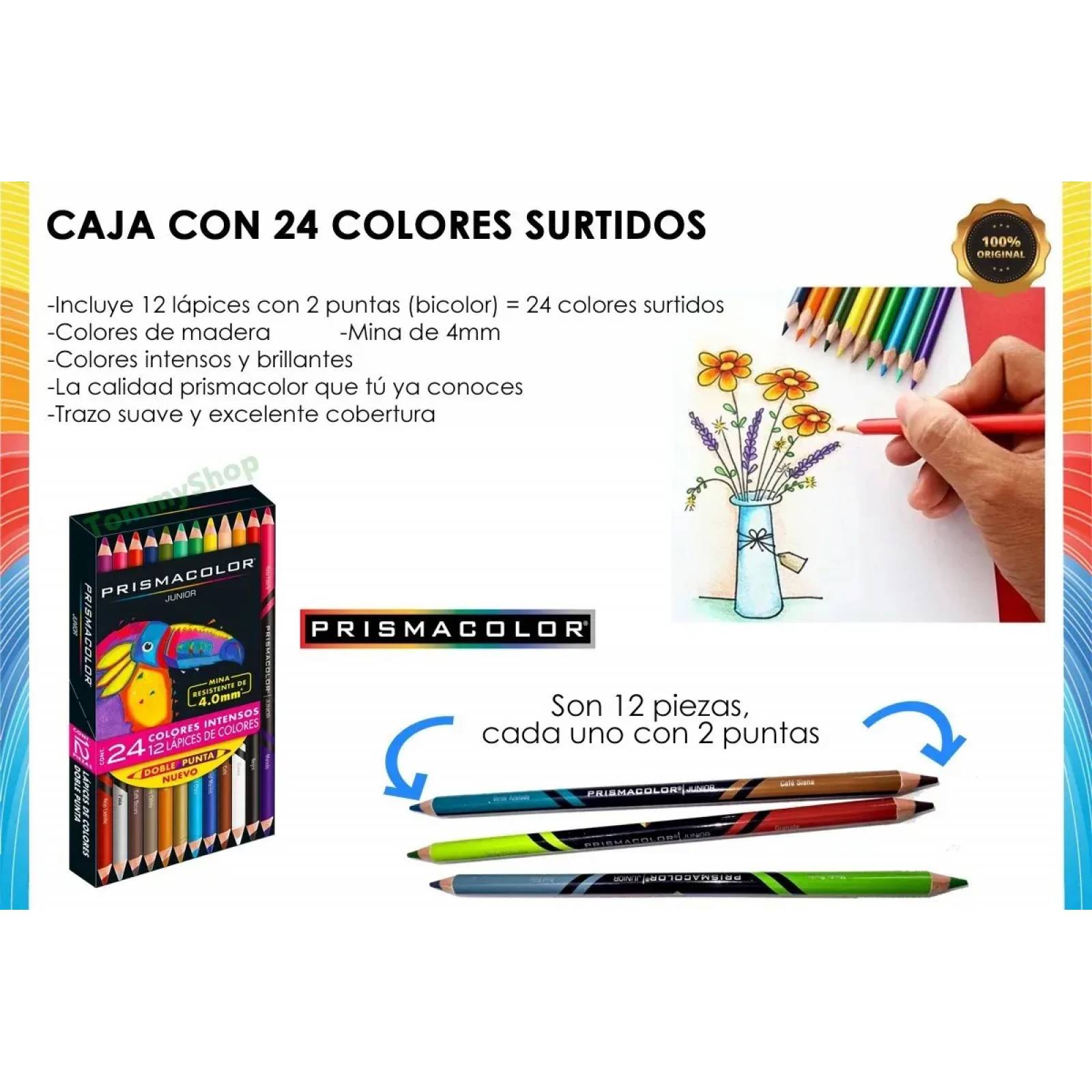 Colores Prismacolor Junior + Plumones + Plumas .-