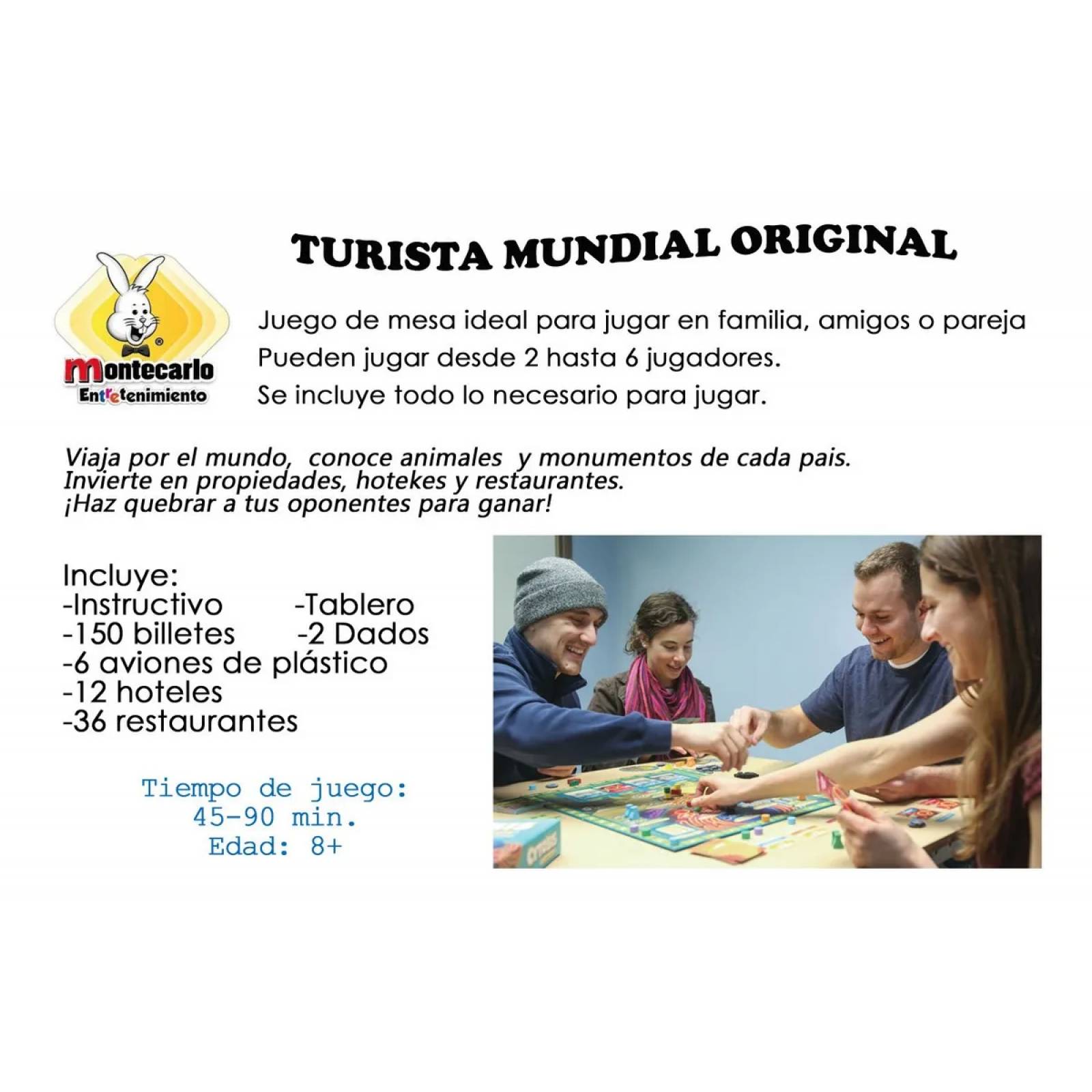 Turista Mundial Juego De Mesa Viaja Por El Mundo