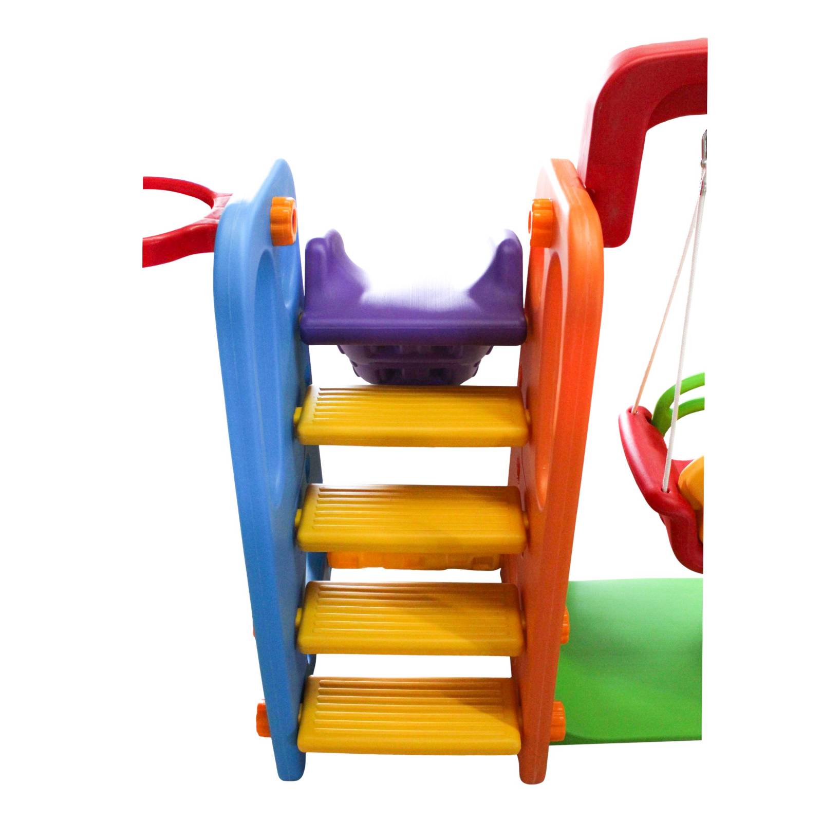 Centro Diversión Infantil Resbaladilla Columpio Canasta 2col