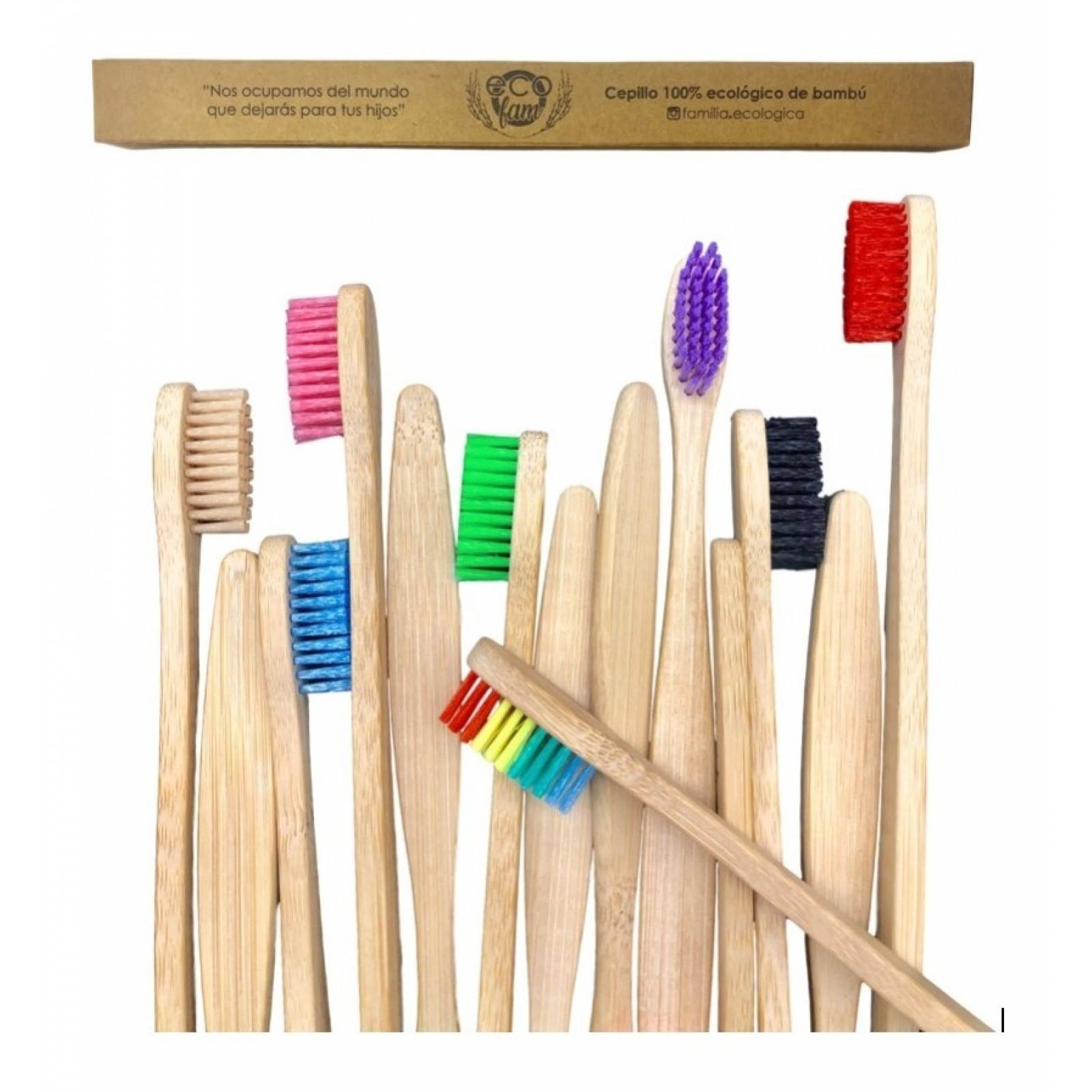 Cepillo De Dientes Bambu Biodegradable Ecologico Adulto 
