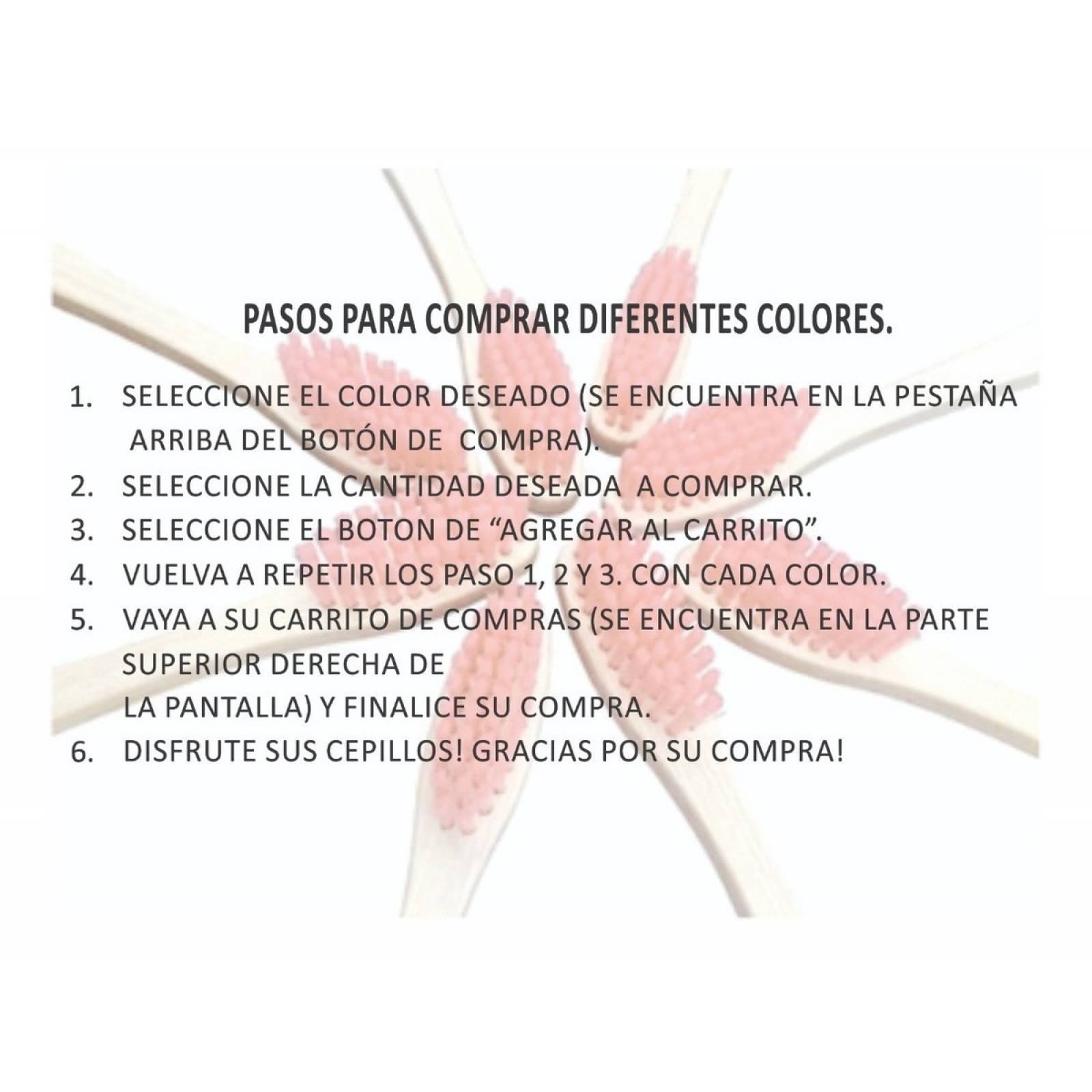 Cepillo De Dientes Bambu Biodegradable Ecologico Adulto 