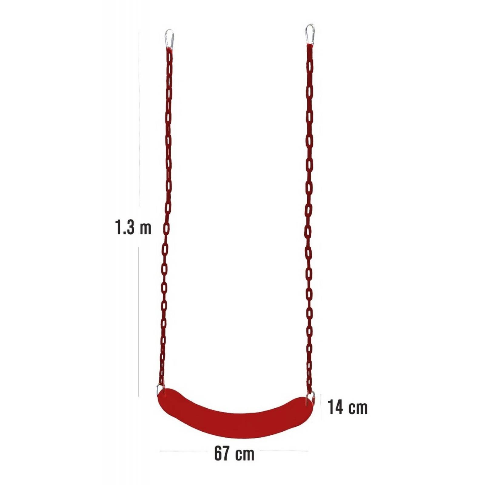 Columpio D Banda Para Niños Asiento Juegos Aire Libre Cadena