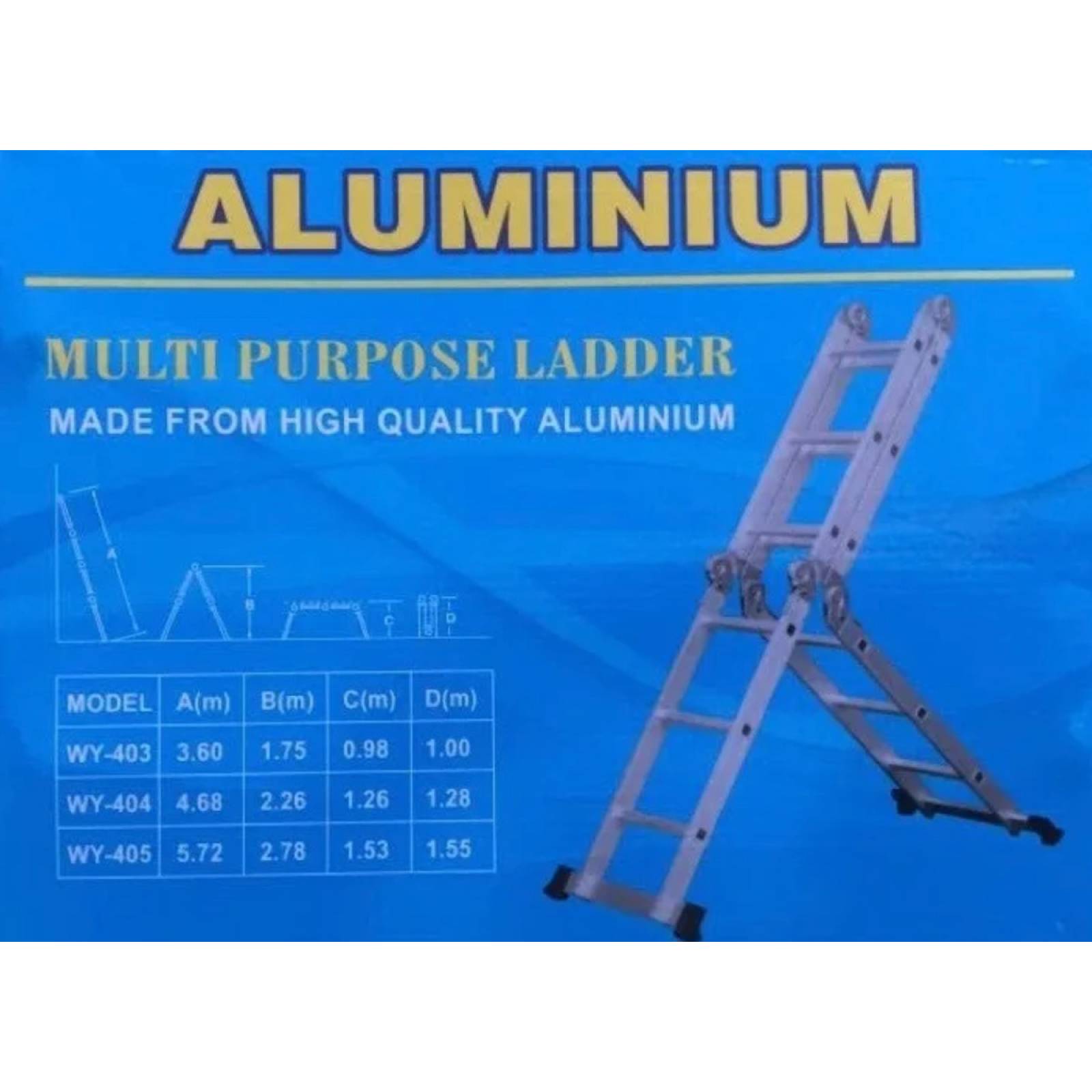 Escalera Multi Proposito Posiciones Funcion Charola Andamio