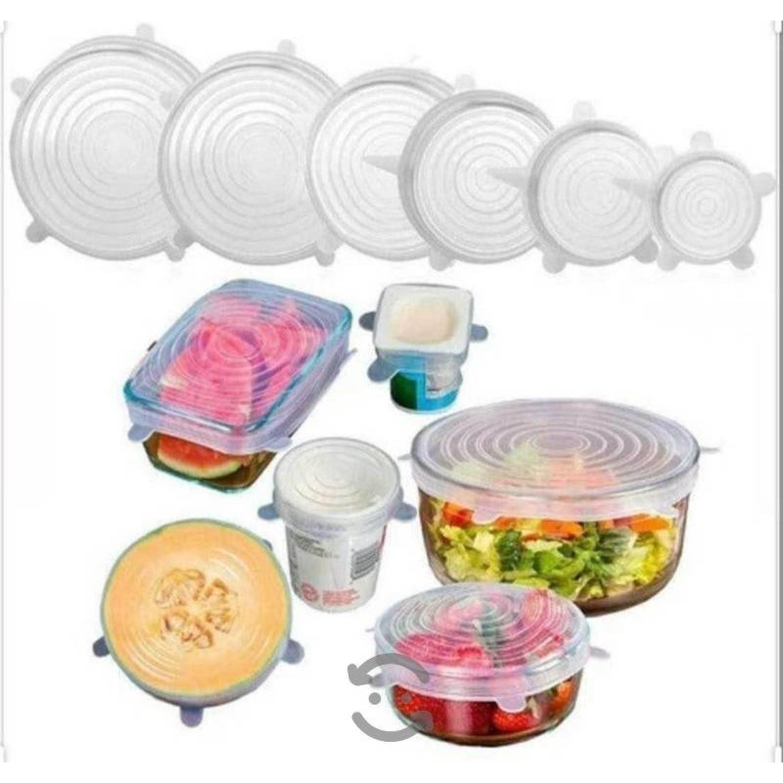 Tapas Silicona Ajustables Cocina Sin BPA, 12 Piezas Tapas de