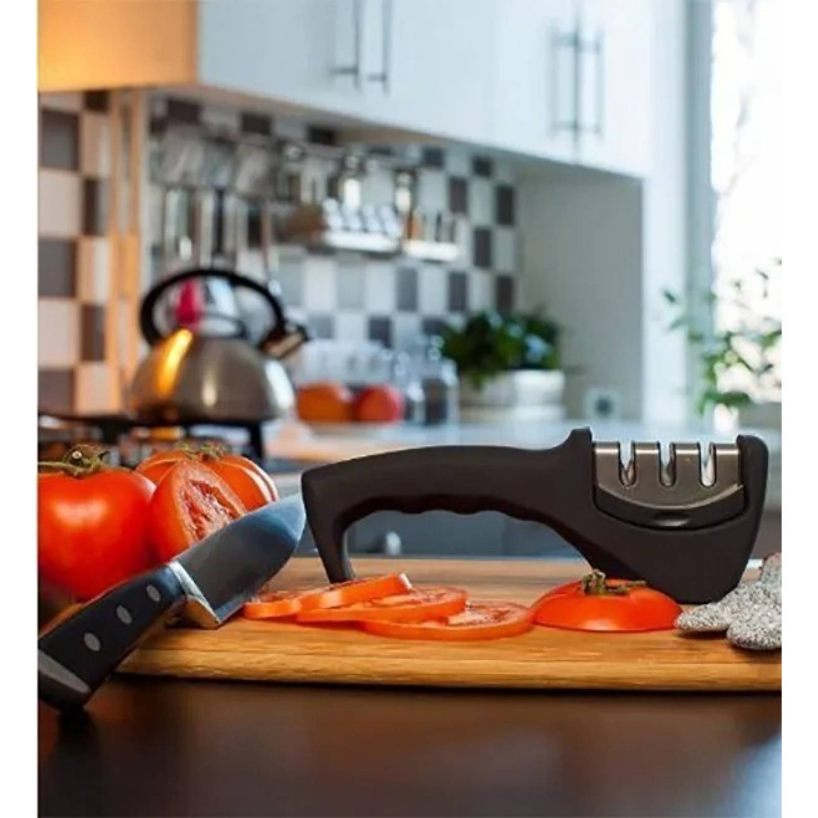 Afilador D Cuchillos Portátil 3 Etapas D Afilado Profesional