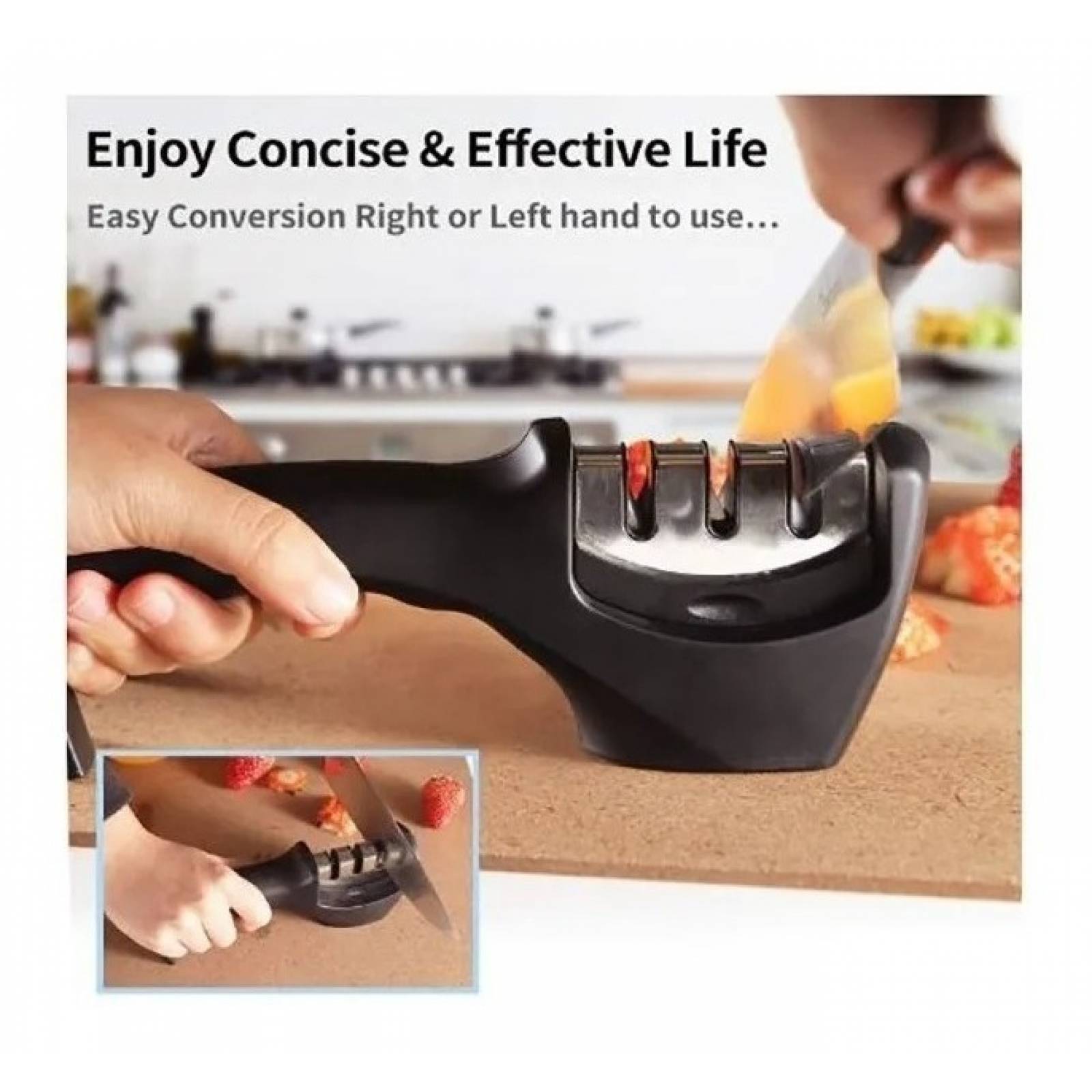 Afilador D Cuchillos Portátil 3 Etapas D Afilado Profesional