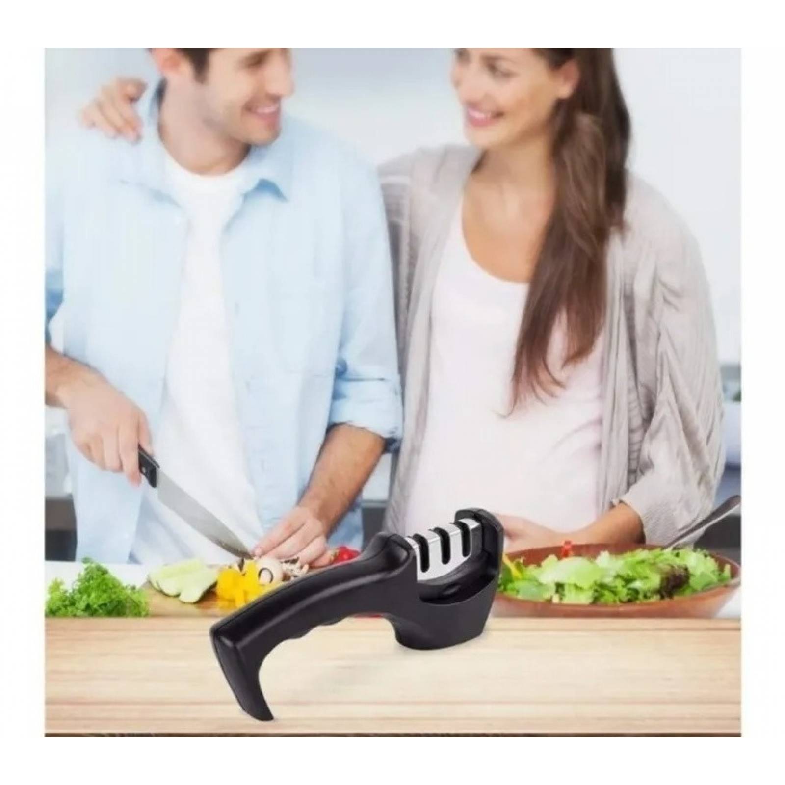 Afilador D Cuchillos Portátil 3 Etapas D Afilado Profesional