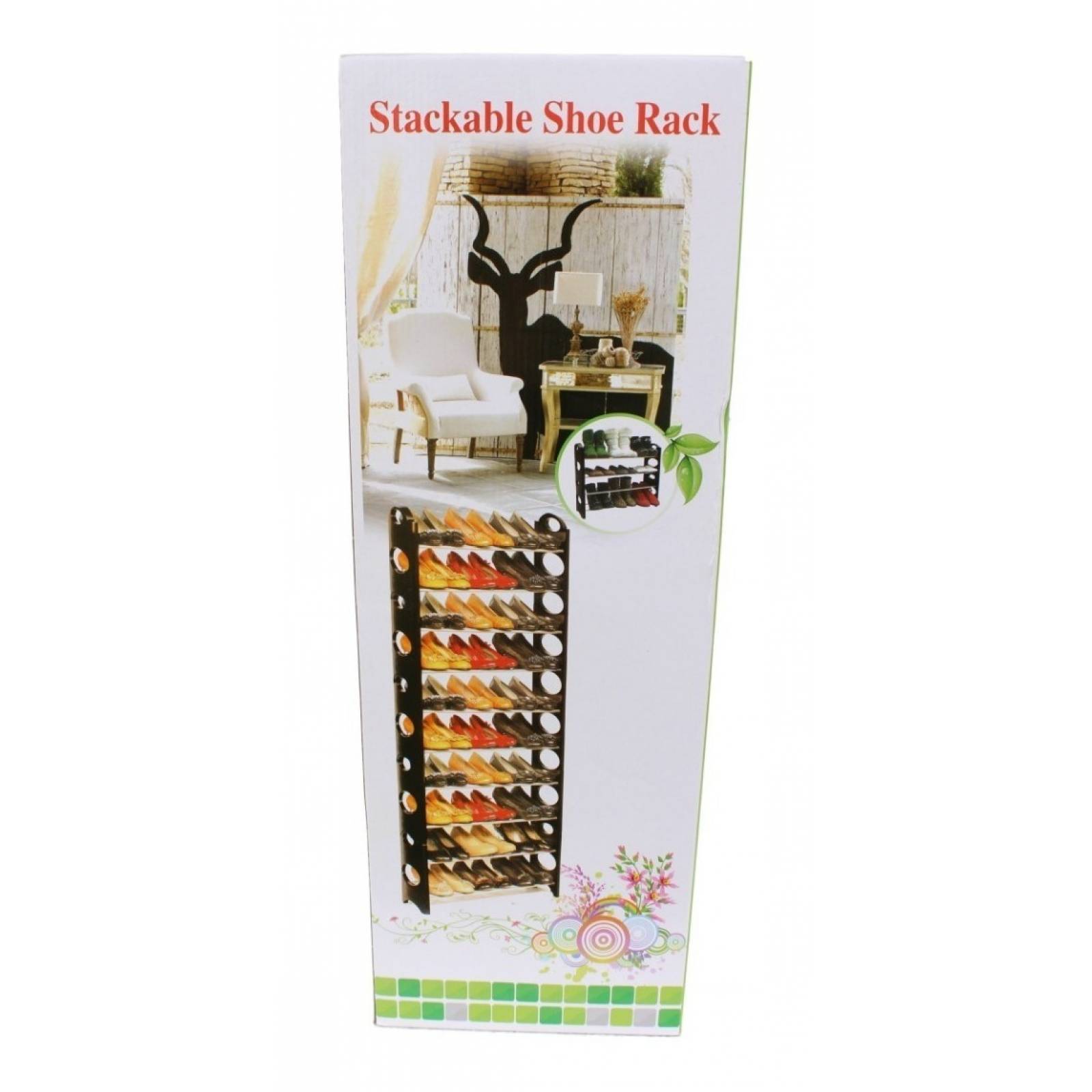 Zapatera Organizador Rack 10 Niveles Facil De Armar 30 Pares Zapatos Modular