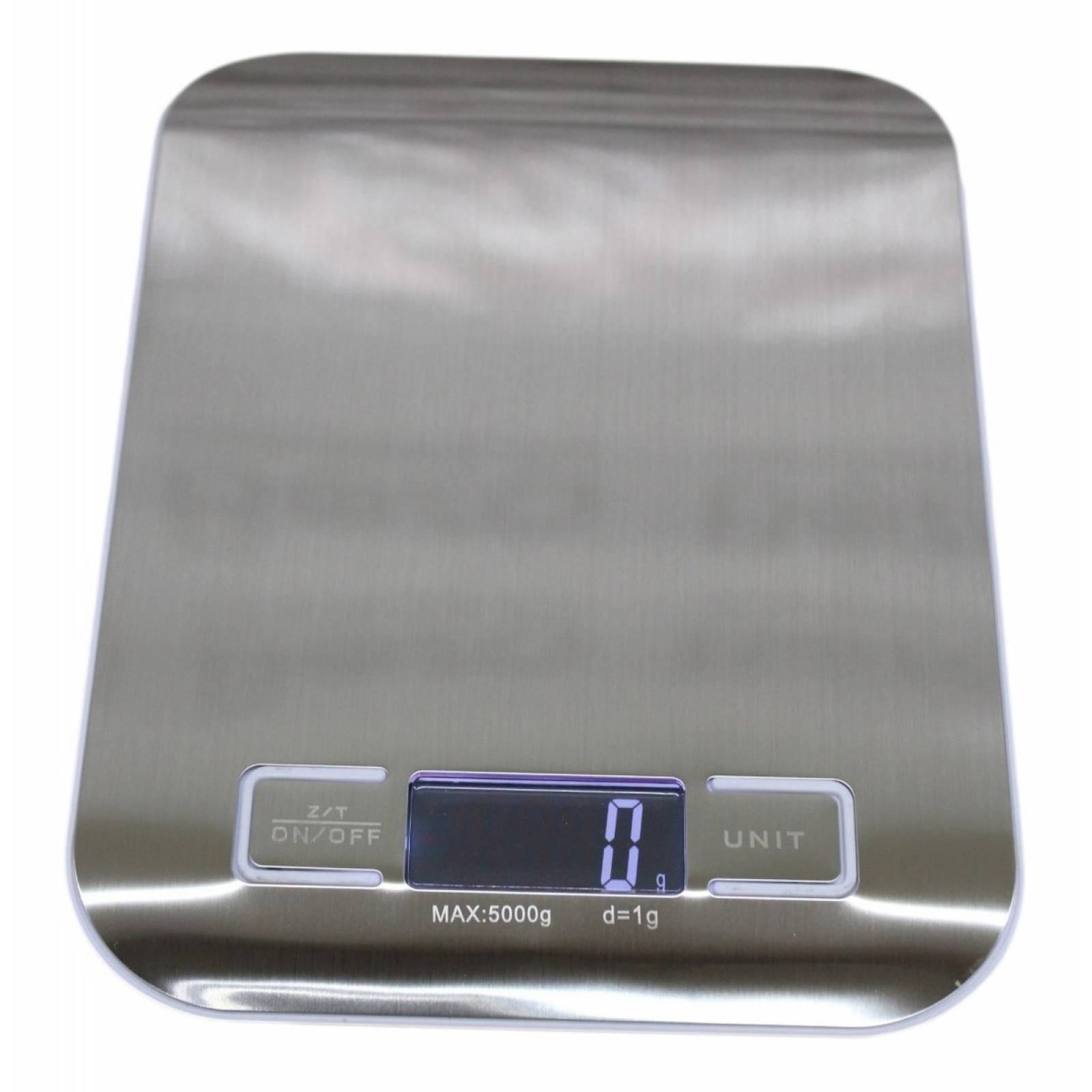 Bascula Digital Cocina Acero Inoxidable Moderna 5 Kilos Pilas Incluidas Funcion Tara Envio Gratis